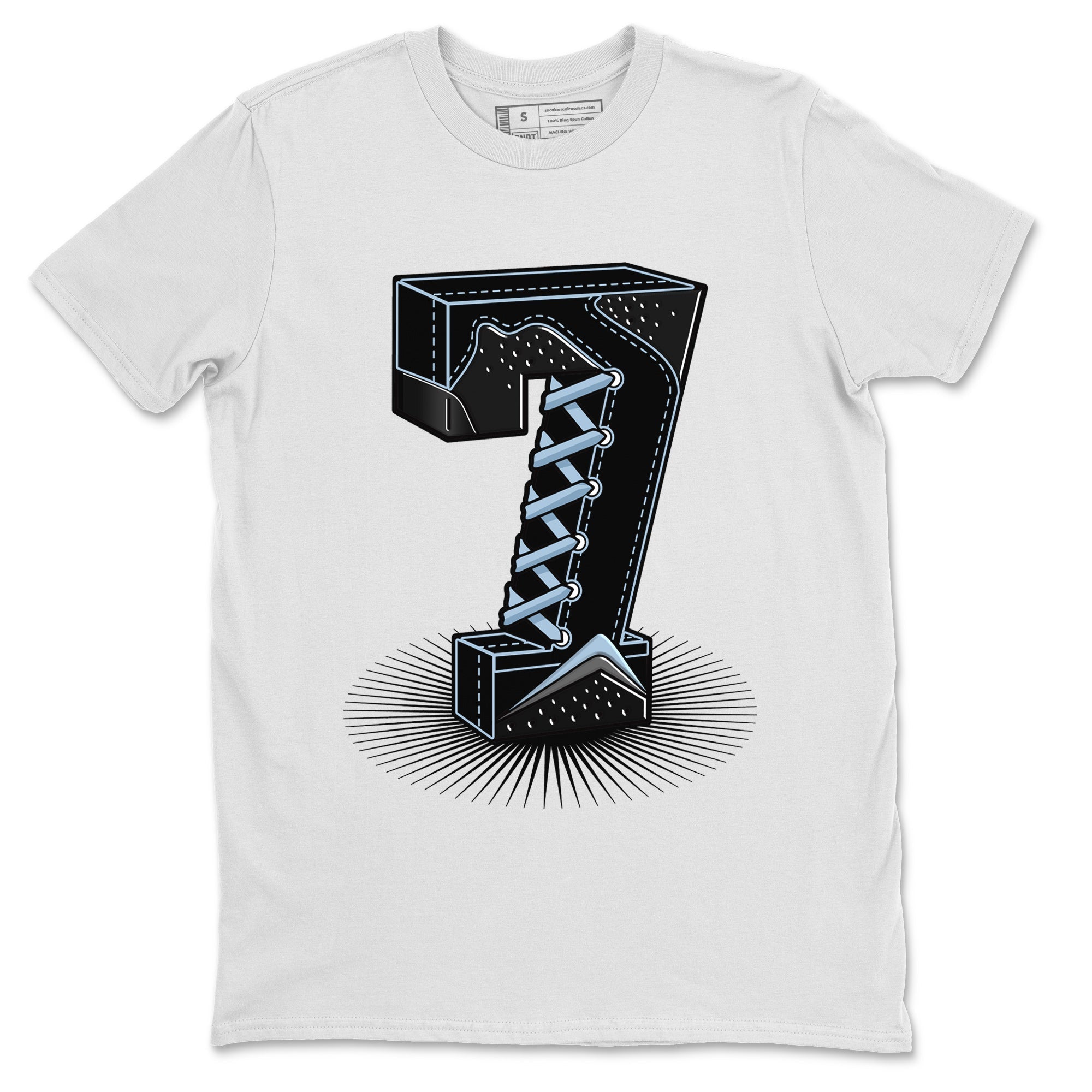 Number Statue Unisex Tops - Air Jordan 7 Chambray