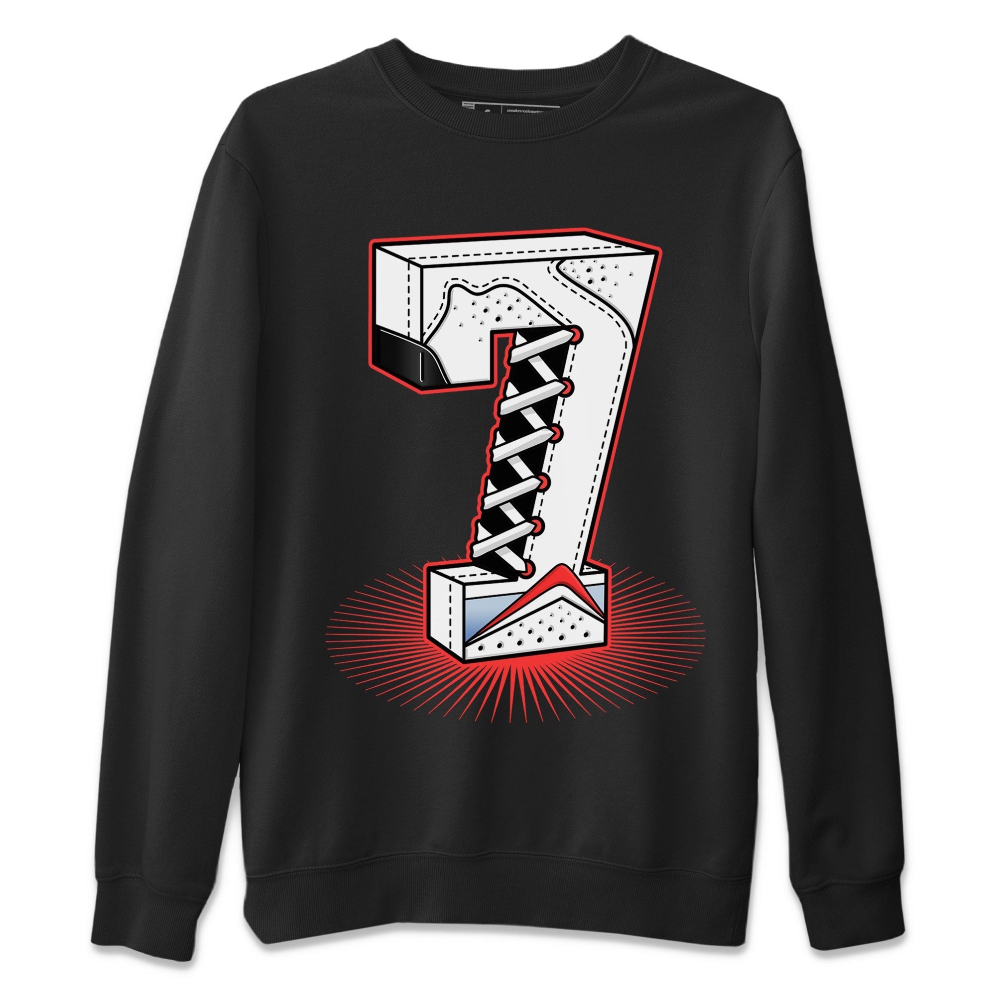 Number Statue Unisex Tops - Air Jordan 7 White Infrared