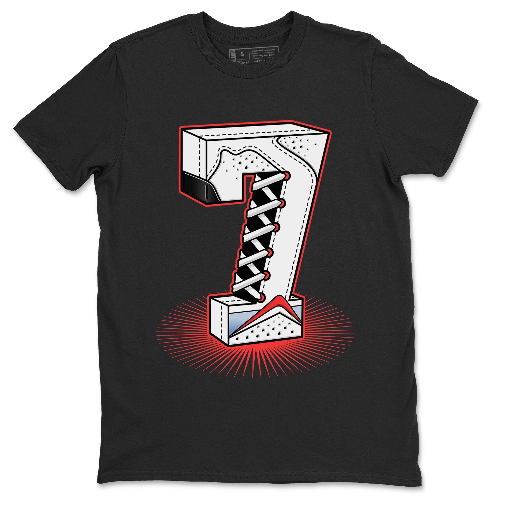 Number Statue Unisex Tops - Air Jordan 7 White Infrared