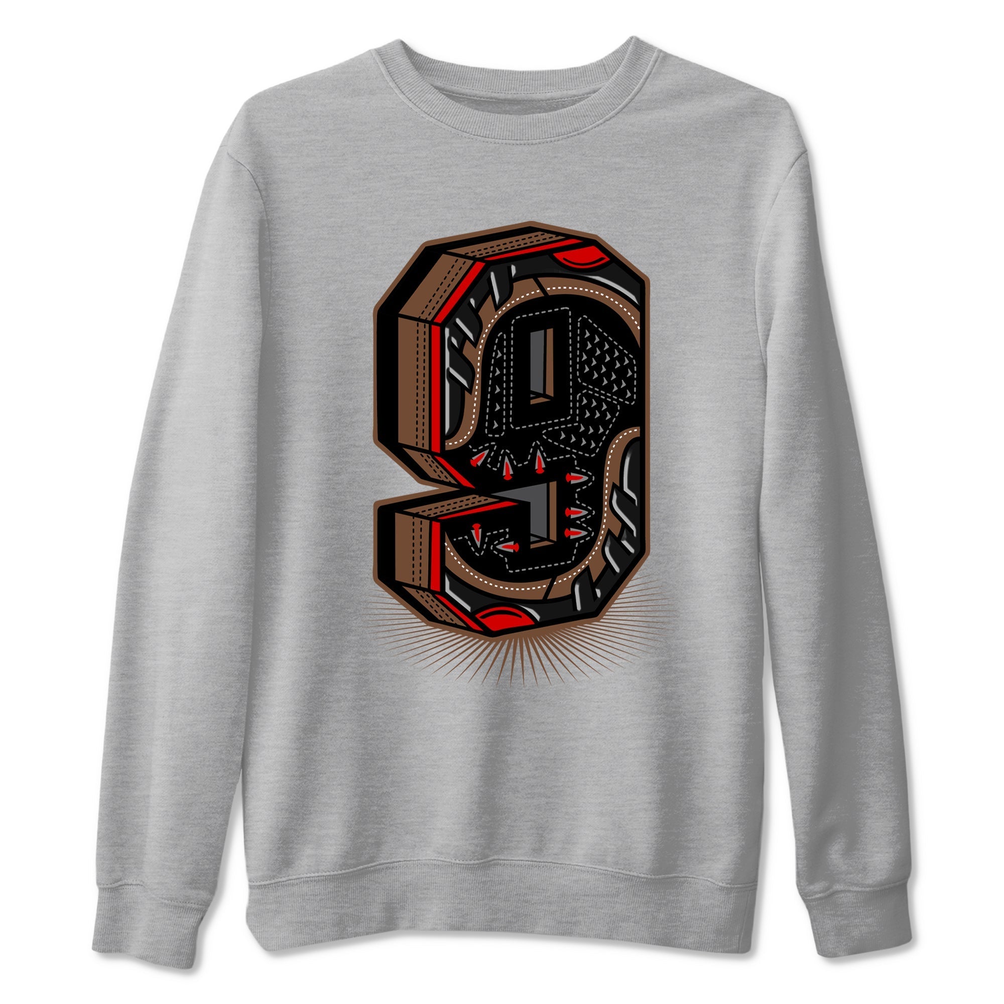 Number Statue snkmatch Tees - Air Jordan 9 Olive