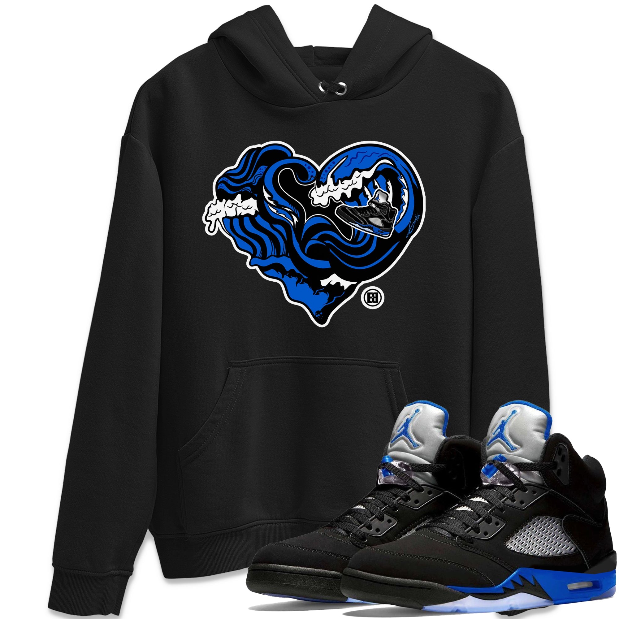 Ocean Love Unisex Tops - Air Jordan 5 Racer Blue