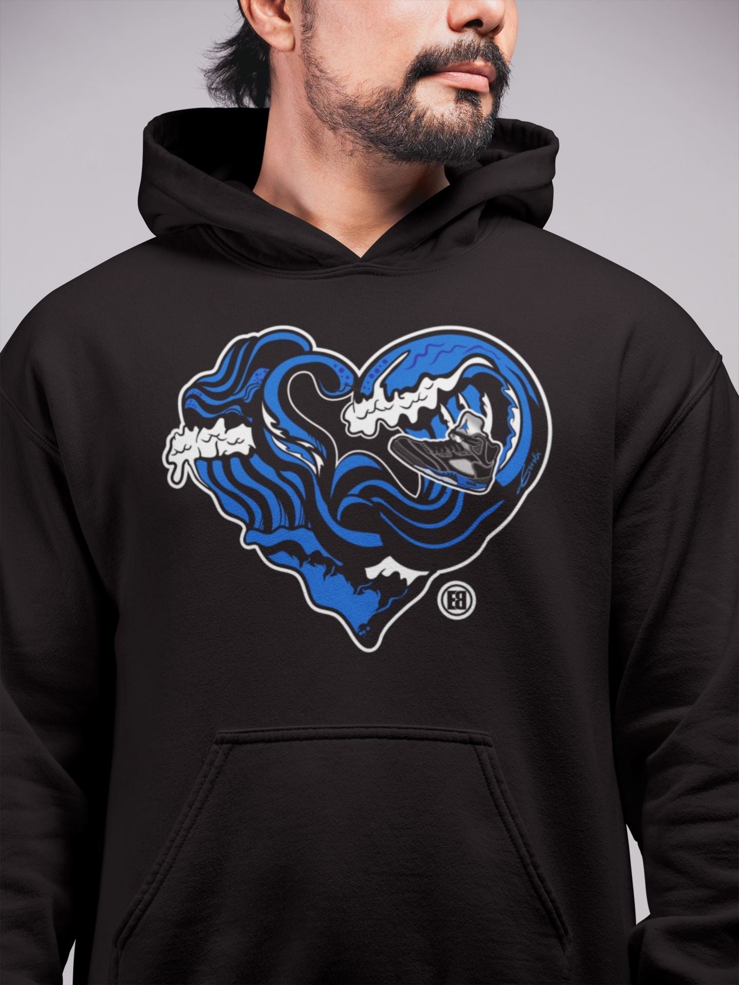 Ocean Love Unisex Tops - Air Jordan 5 Racer Blue