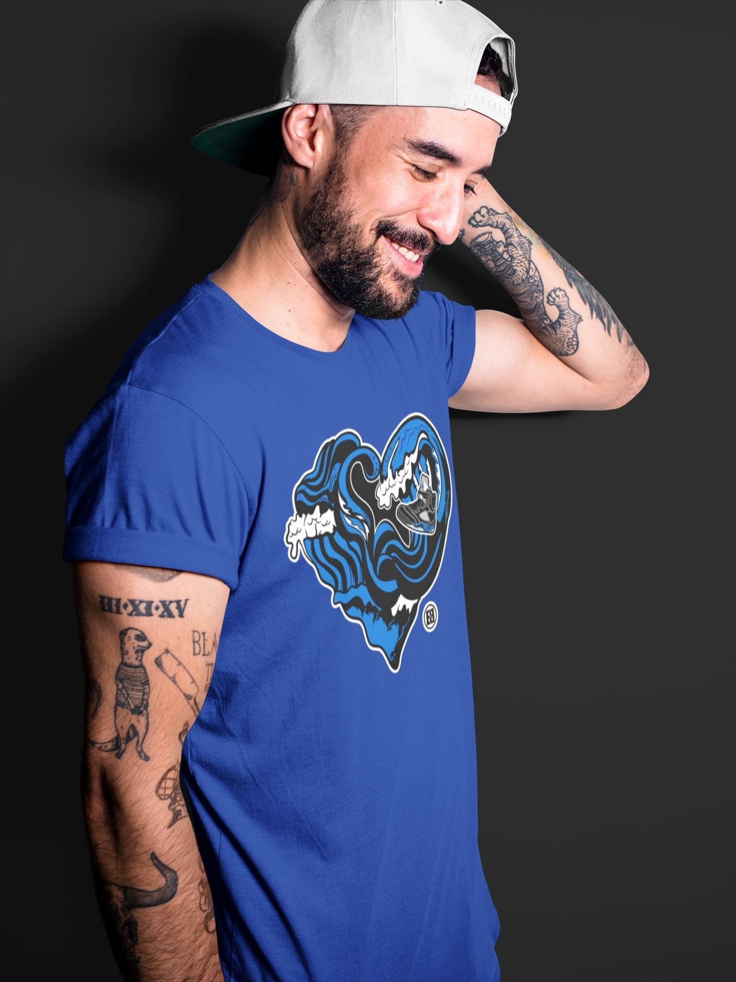 Ocean Love Unisex Tops - Air Jordan 5 Racer Blue