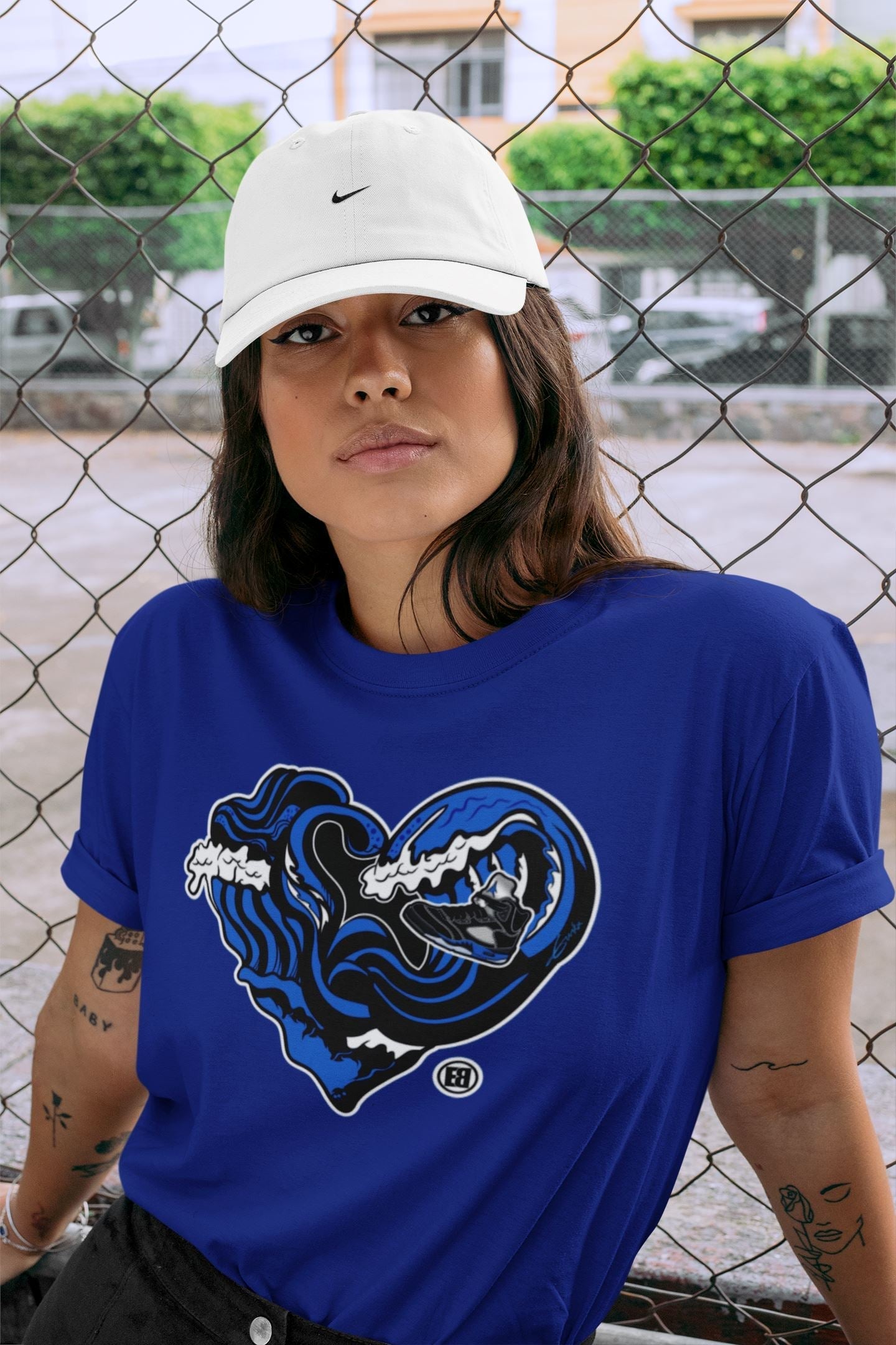 Ocean Love Unisex Tops - Air Jordan 5 Racer Blue