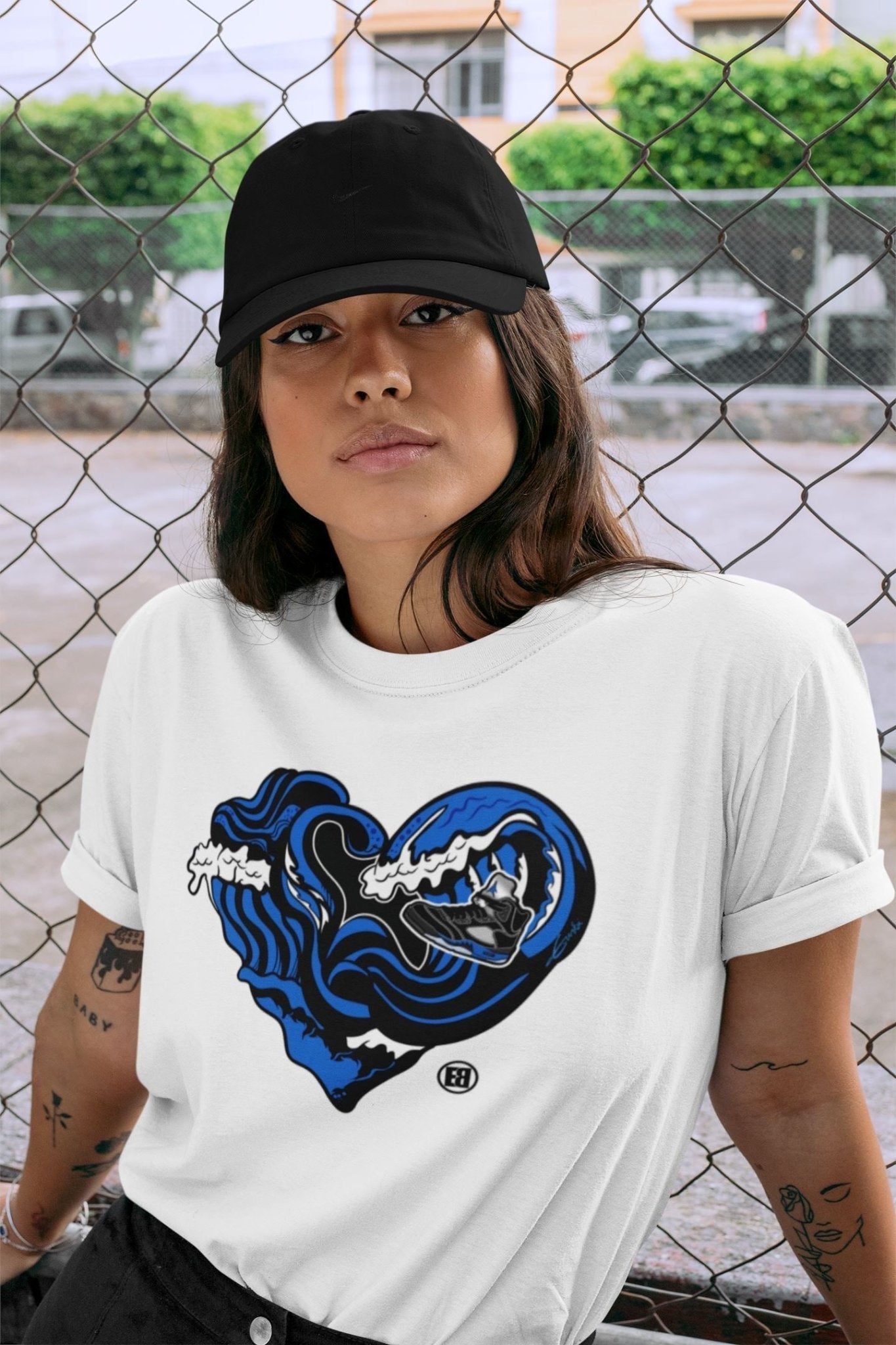 Ocean Love Unisex Tops - Air Jordan 5 Racer Blue