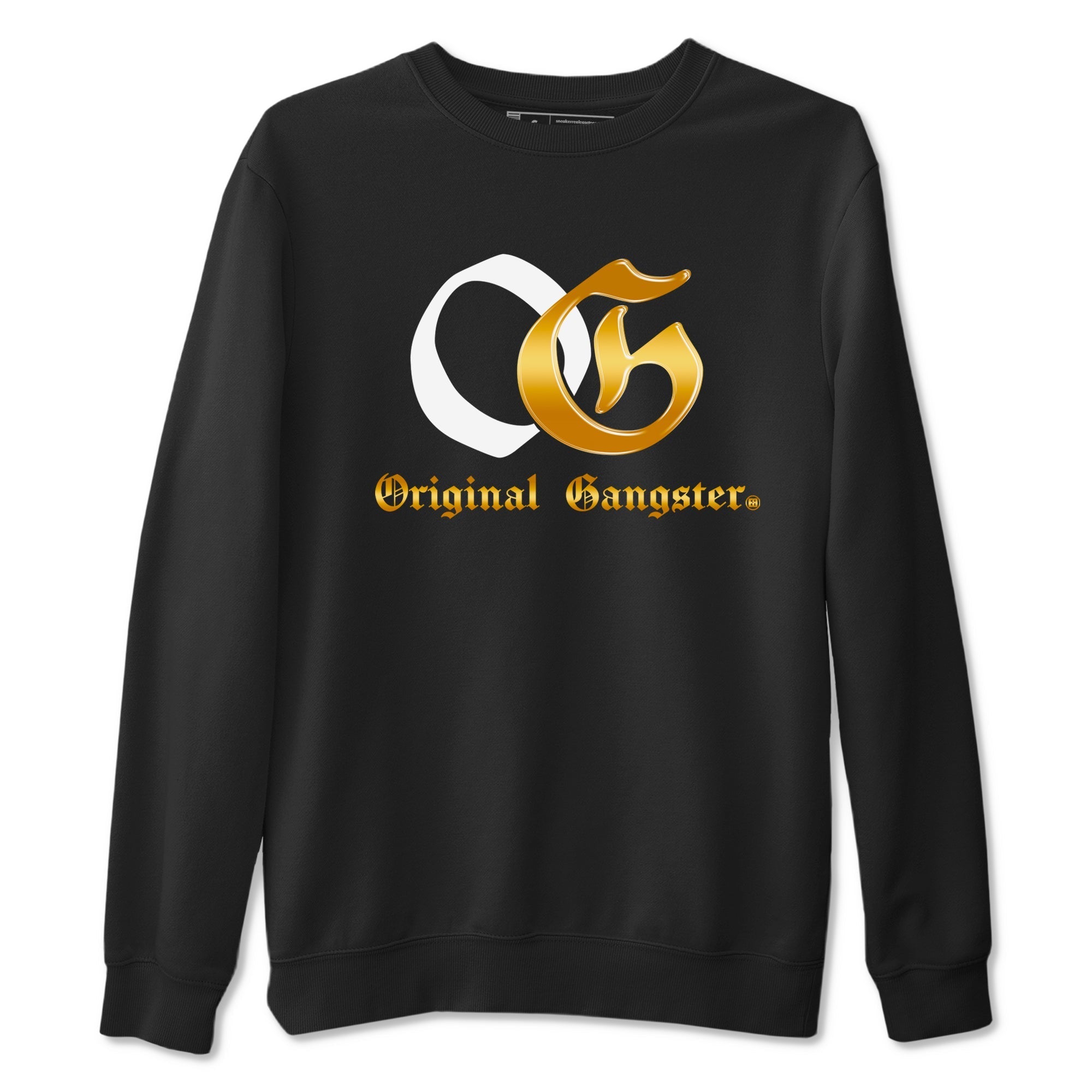 OG Original Gangster snkmatch Tees - Air Jordan 1 Black Black Metallic Gold