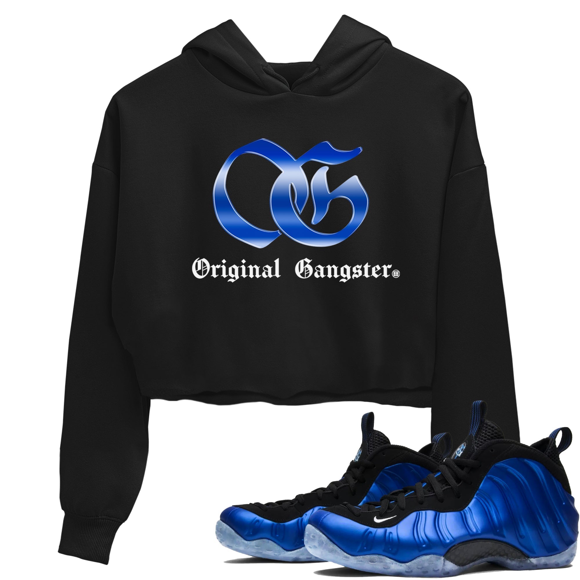 OG Gangster snkmatch Women's Top - Air Foamposite One Royal