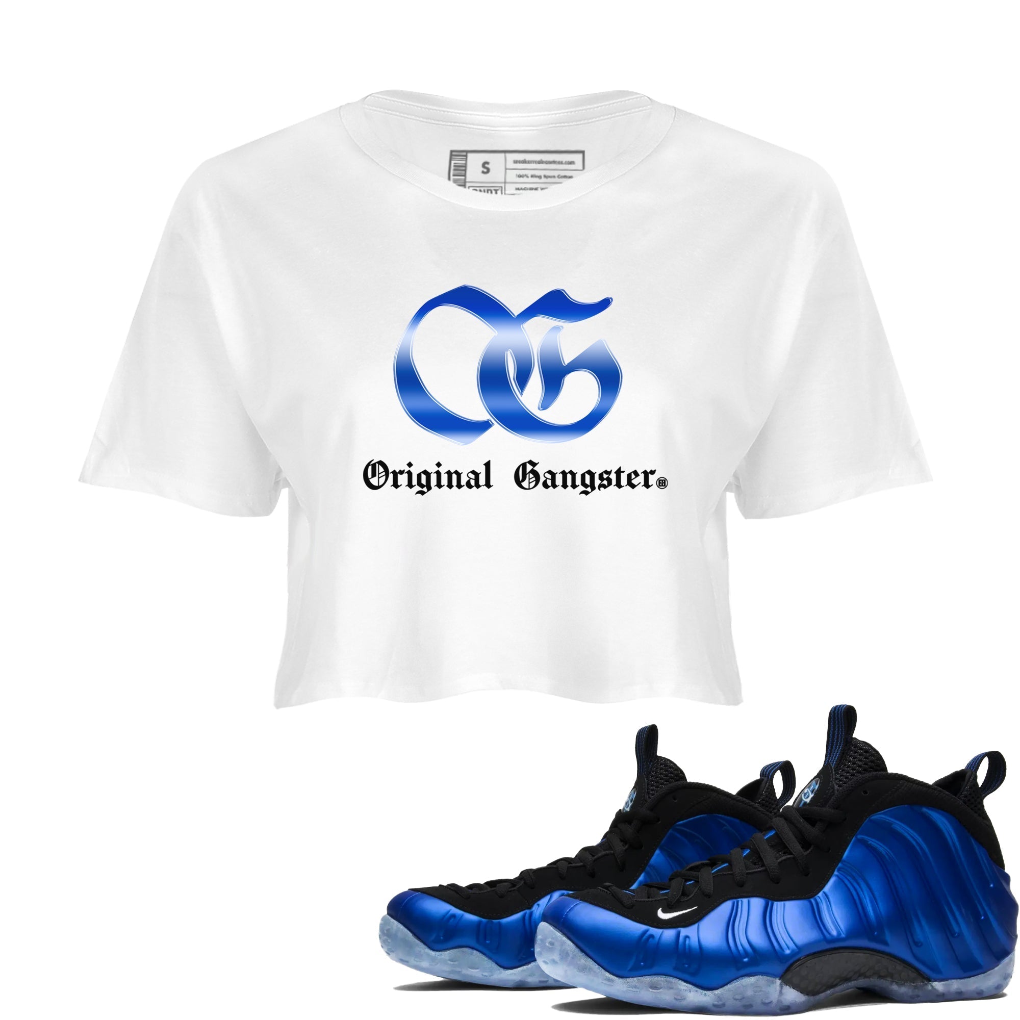OG Gangster snkmatch Women's Top - Air Foamposite One Royal