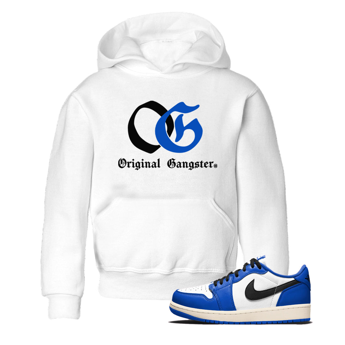 OG Original Gangster snkmatch Tees Kids - Air Jordan 1 Game Royal