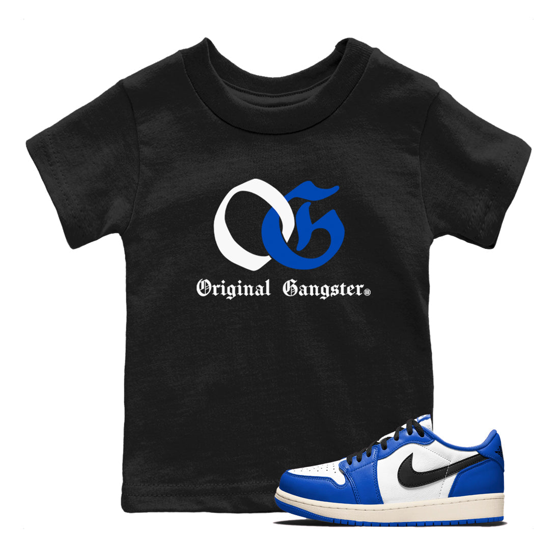 OG Original Gangster snkmatch Tees Kids - Air Jordan 1 Game Royal