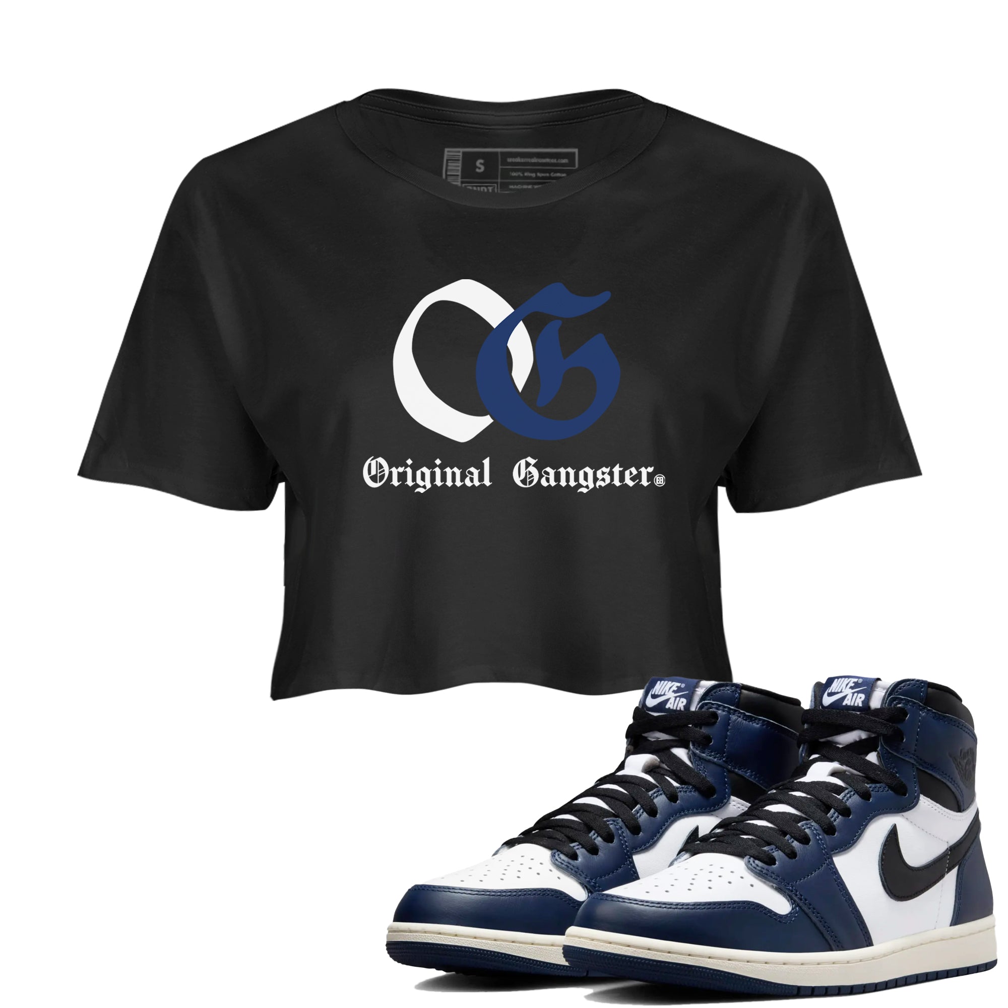 OG Original Gangster snkmatch Women's Top - Air Jordan 1 Midnight Navy