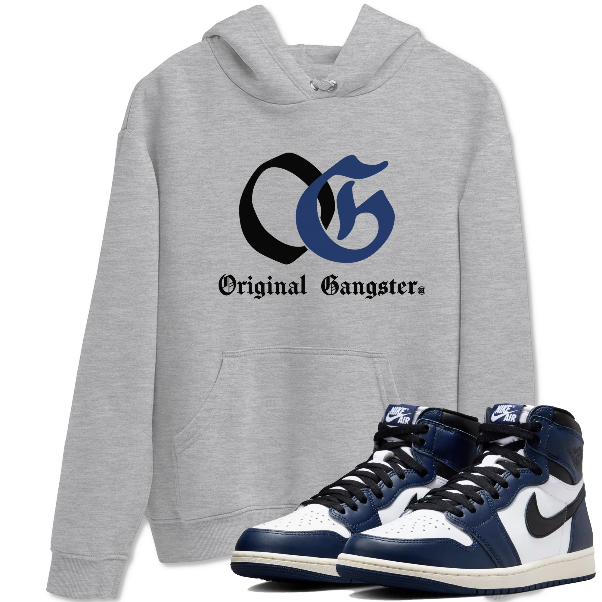 OG Original Gangster snkmatch Tees - Air Jordan 1 Midnight Navy