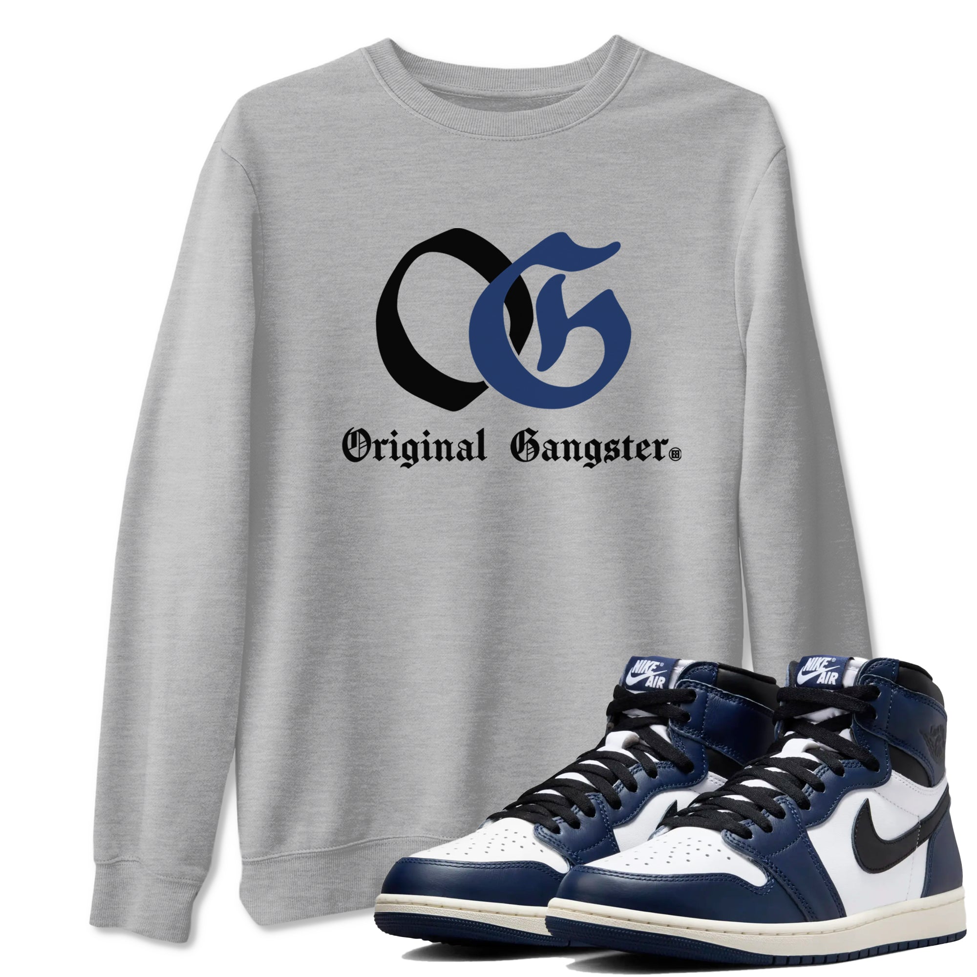 OG Original Gangster snkmatch Tees - Air Jordan 1 Midnight Navy
