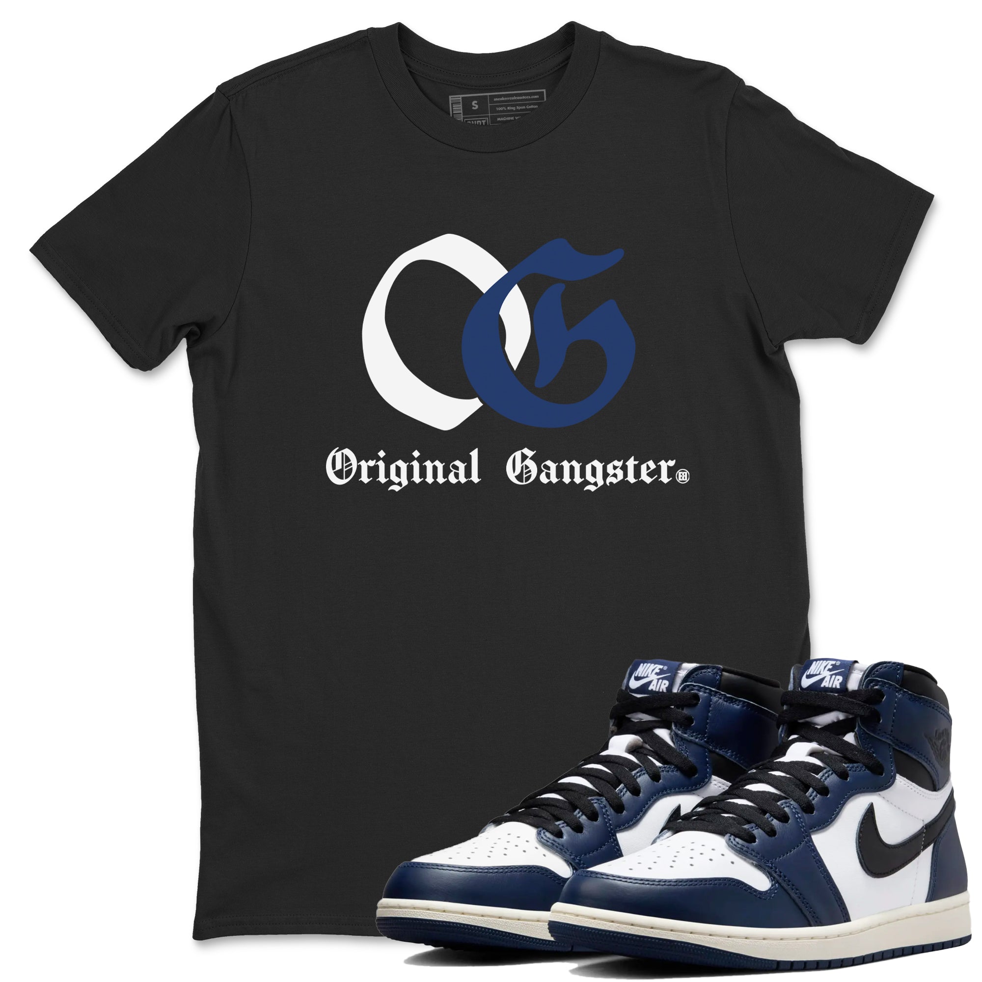 OG Original Gangster snkmatch Tees - Air Jordan 1 Midnight Navy