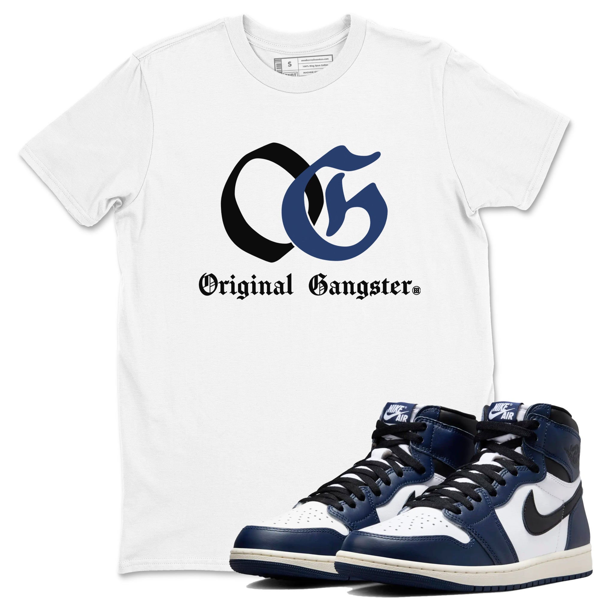 OG Original Gangster snkmatch Tees - Air Jordan 1 Midnight Navy