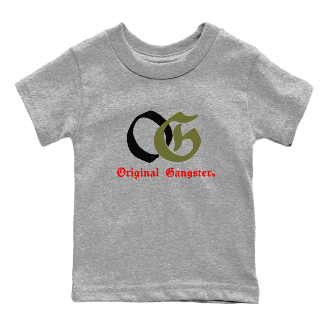OG Original Gangster snkmatch Tees Kids - Air Jordan 1 Travis Scott Medium Olive