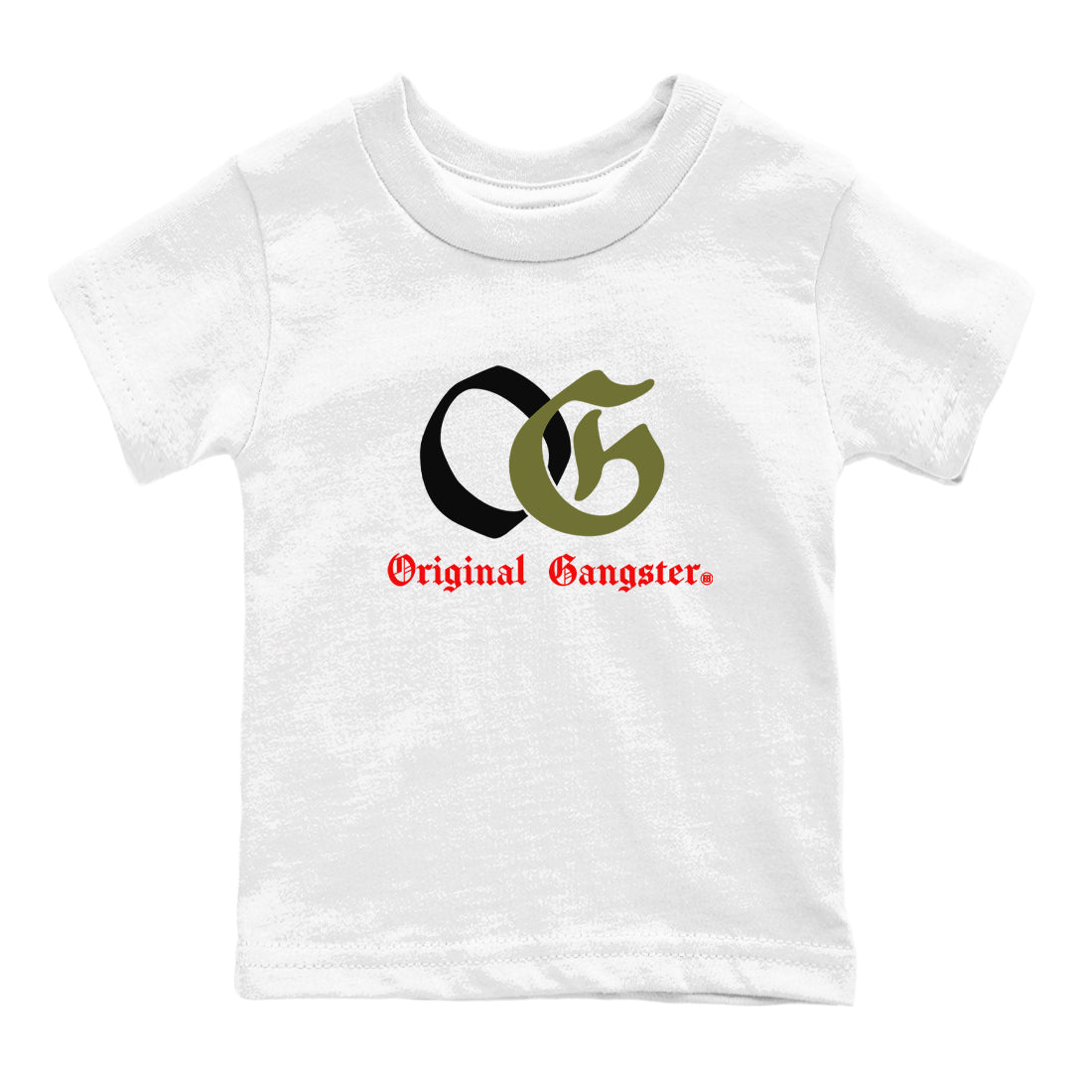 OG Original Gangster snkmatch Tees Kids - Air Jordan 1 Travis Scott Medium Olive