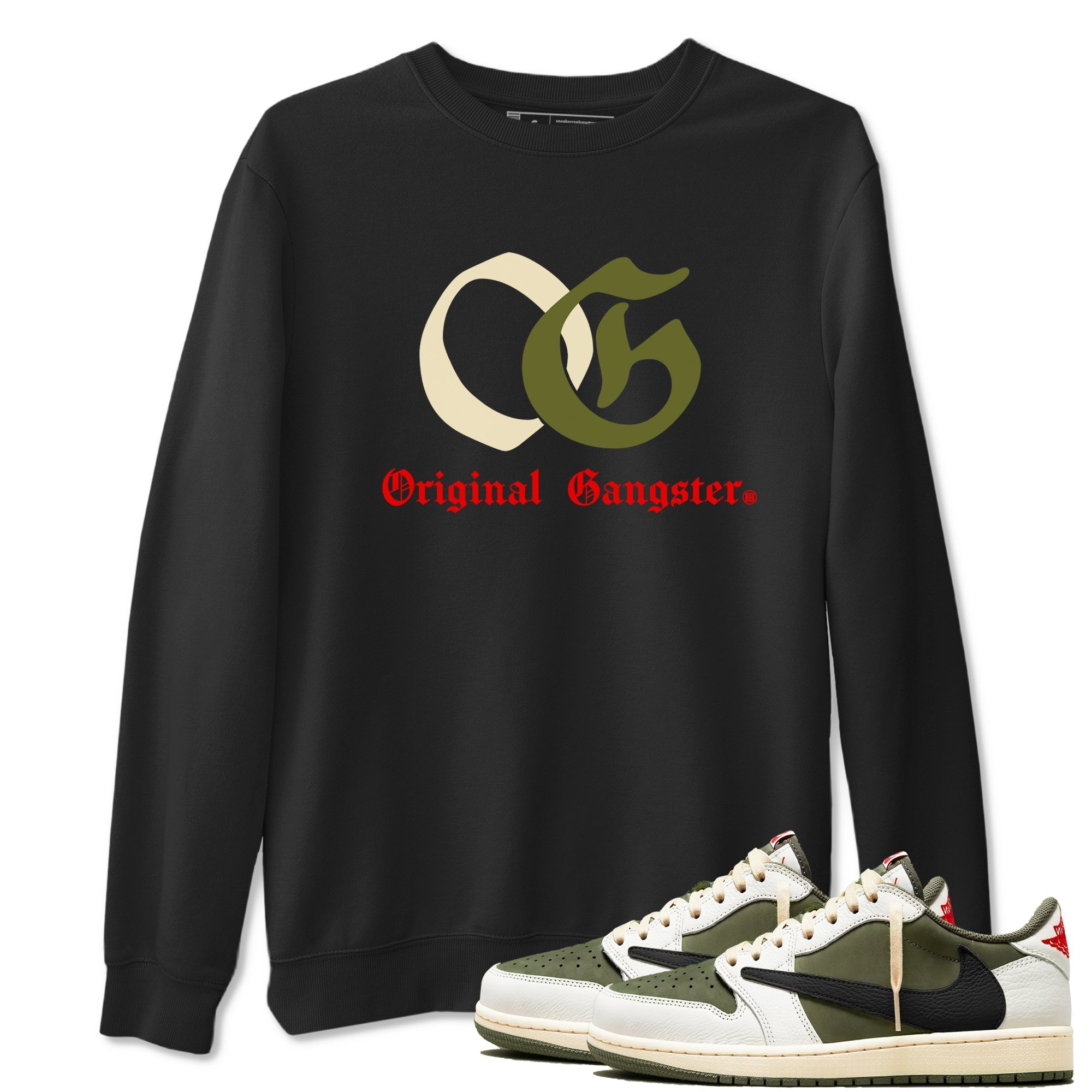 OG Original Gangster snkmatch Tees - Air Jordan 1 Travis Scott Medium Olive