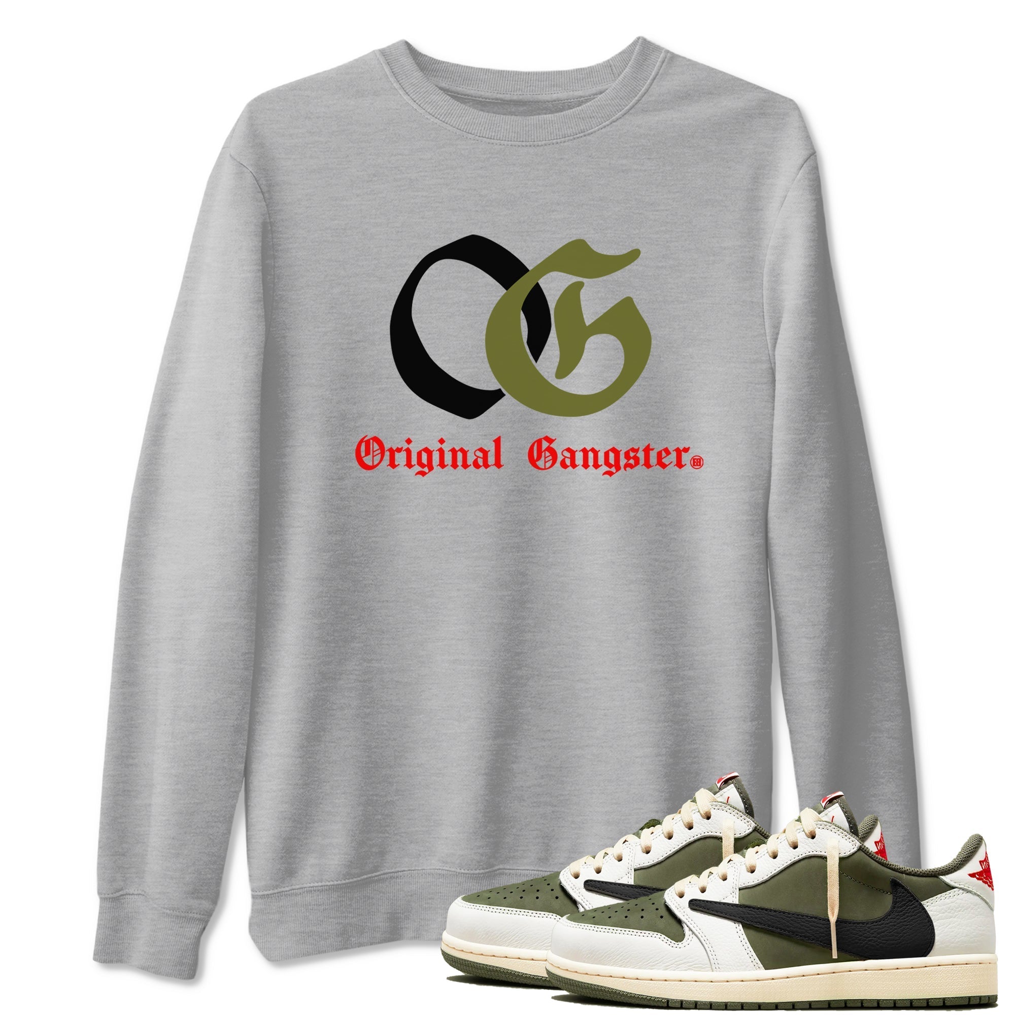 OG Original Gangster snkmatch Tees - Air Jordan 1 Travis Scott Medium Olive