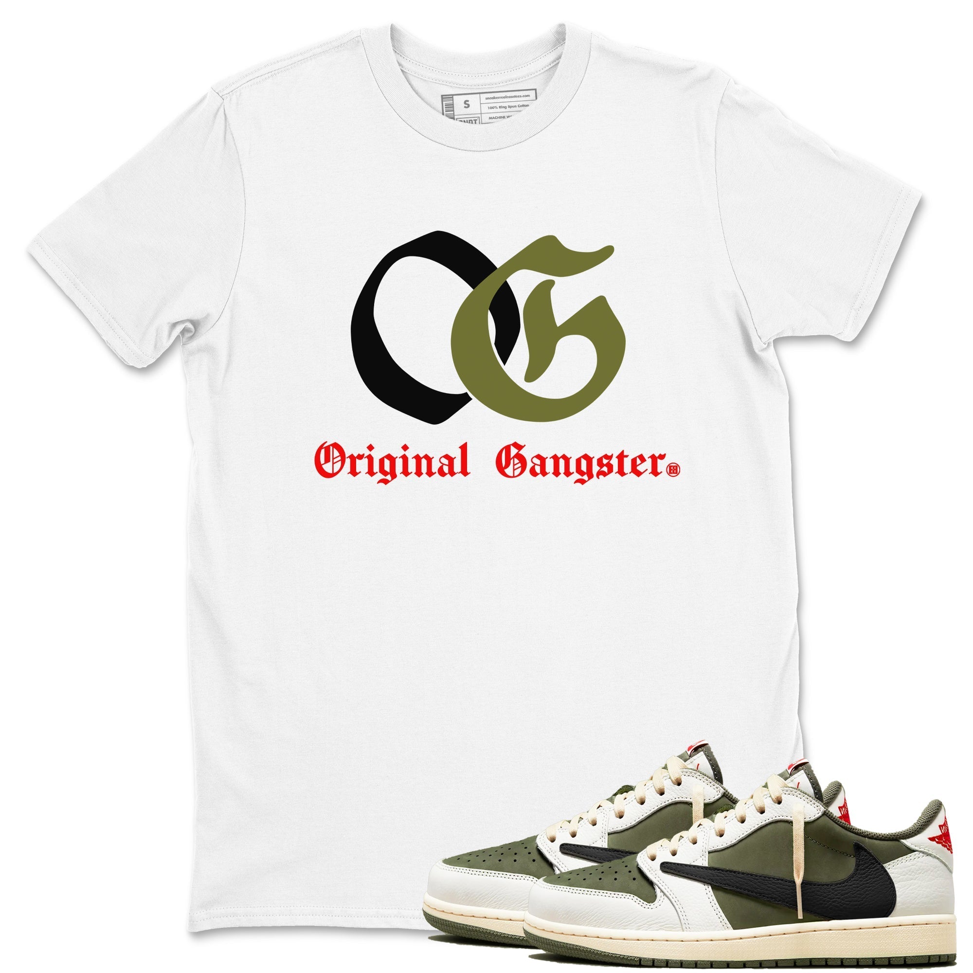 OG Original Gangster snkmatch Tees - Air Jordan 1 Travis Scott Medium Olive