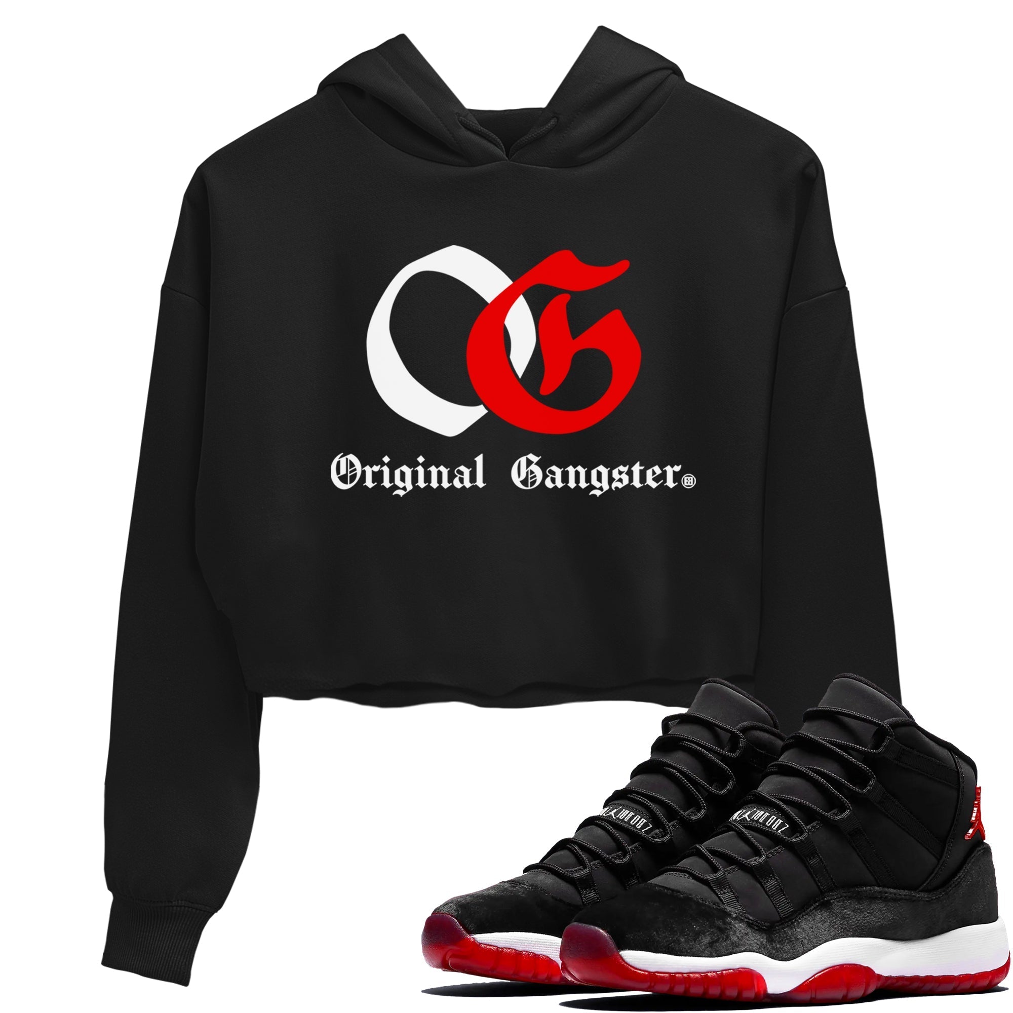 OG Original Gangster snkmatch Women's Top - Air Jordan 11 Bred Velvet