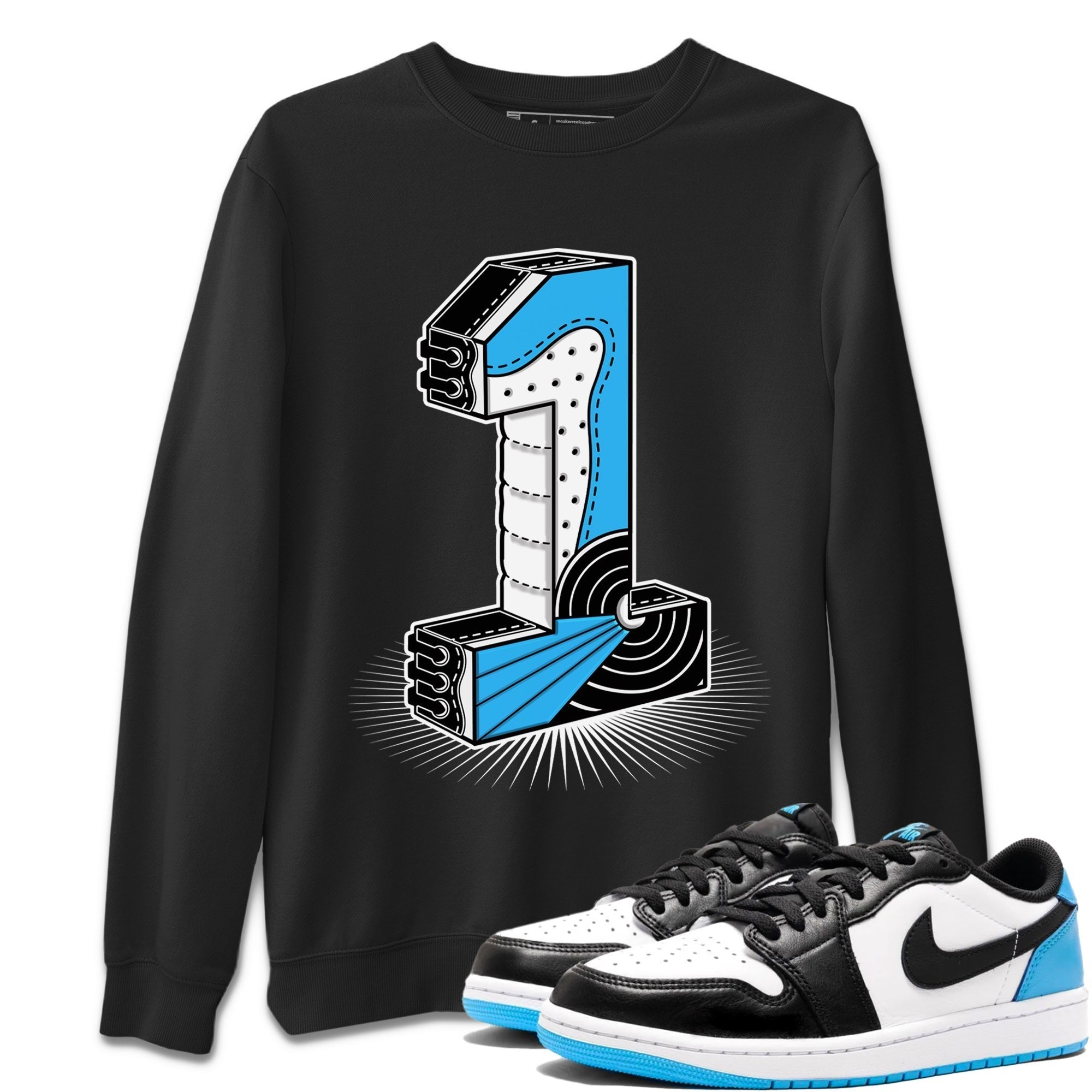 One Statue Unisex Tops - Air Jordan 1 Powder Blue