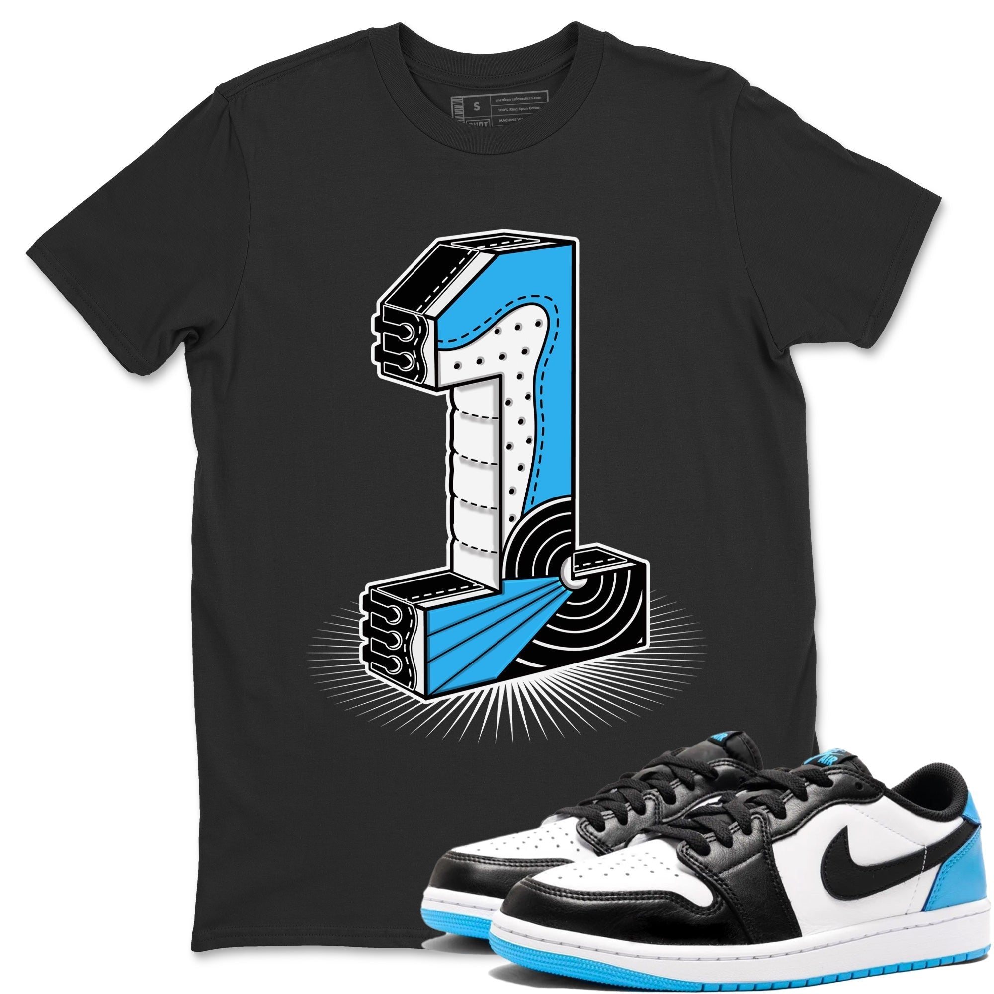 One Statue Unisex Tops - Air Jordan 1 Powder Blue