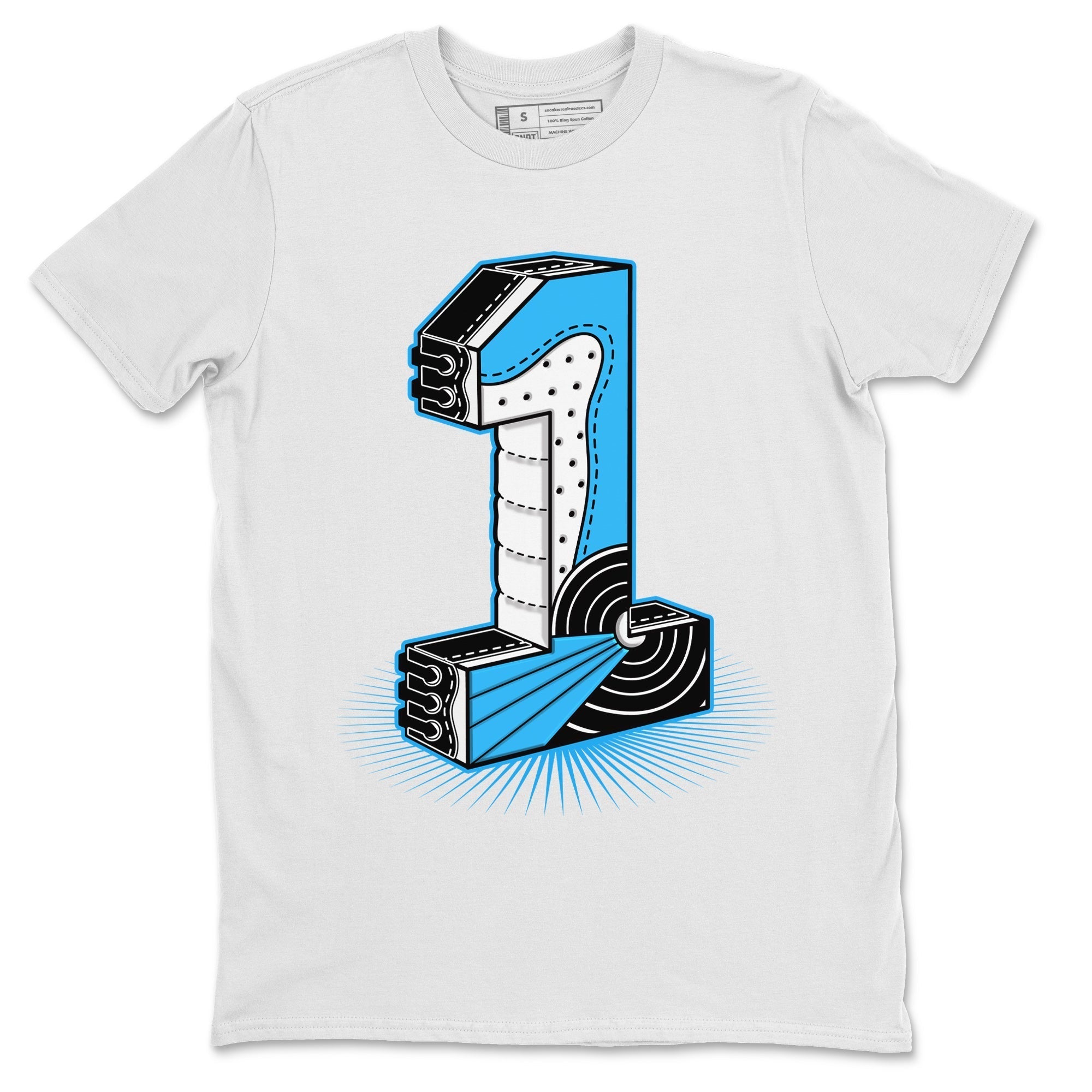 One Statue Unisex Tops - Air Jordan 1 Powder Blue