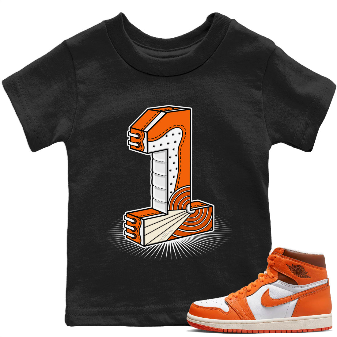 One Statue Kids Tops - Air Jordan 1 Starfish