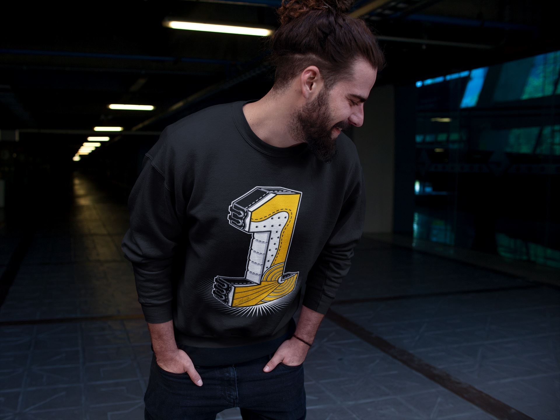 One Statue Unisex Tops - Air Jordan 1 Yellow Toe