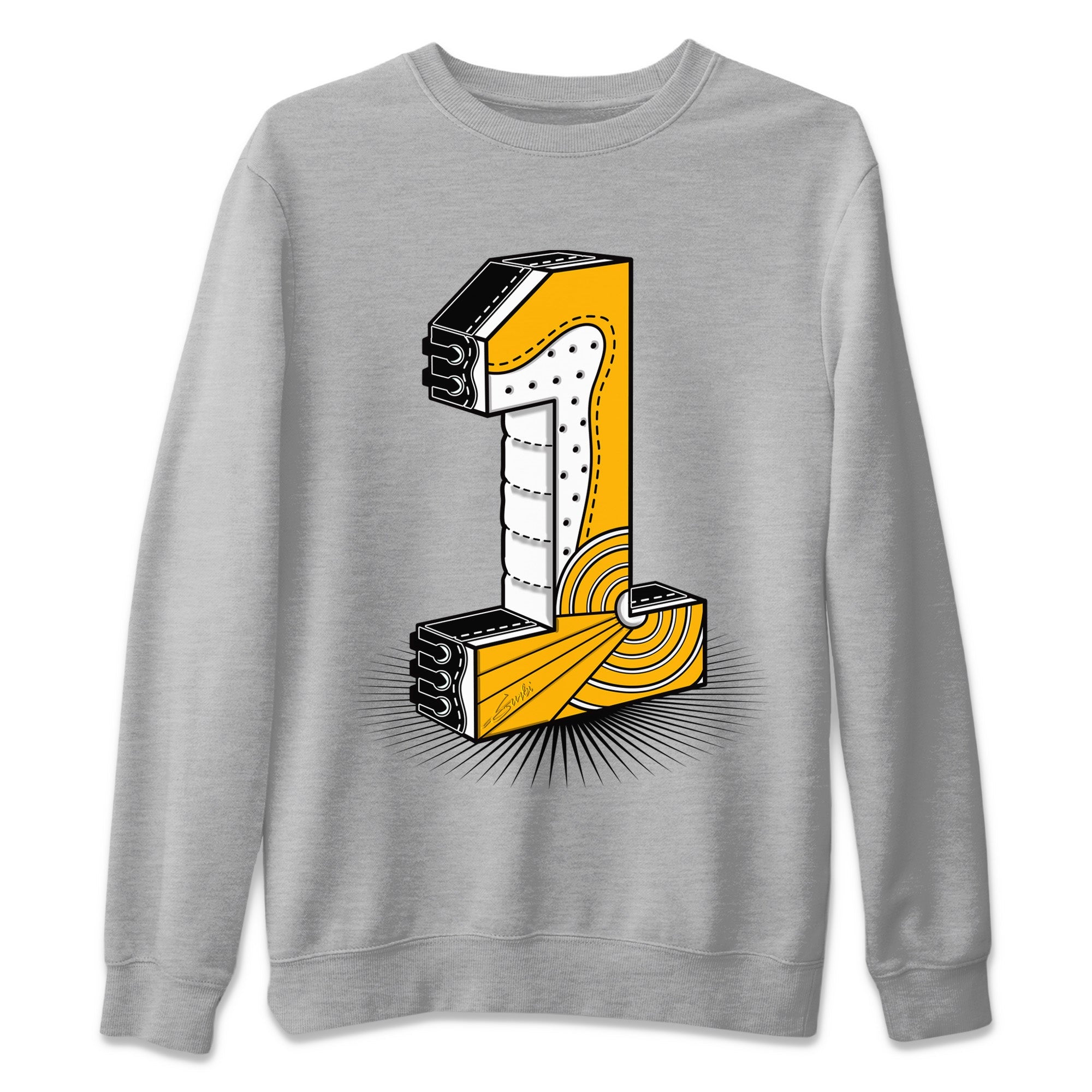 One Statue Unisex Tops - Air Jordan 1 Yellow Toe