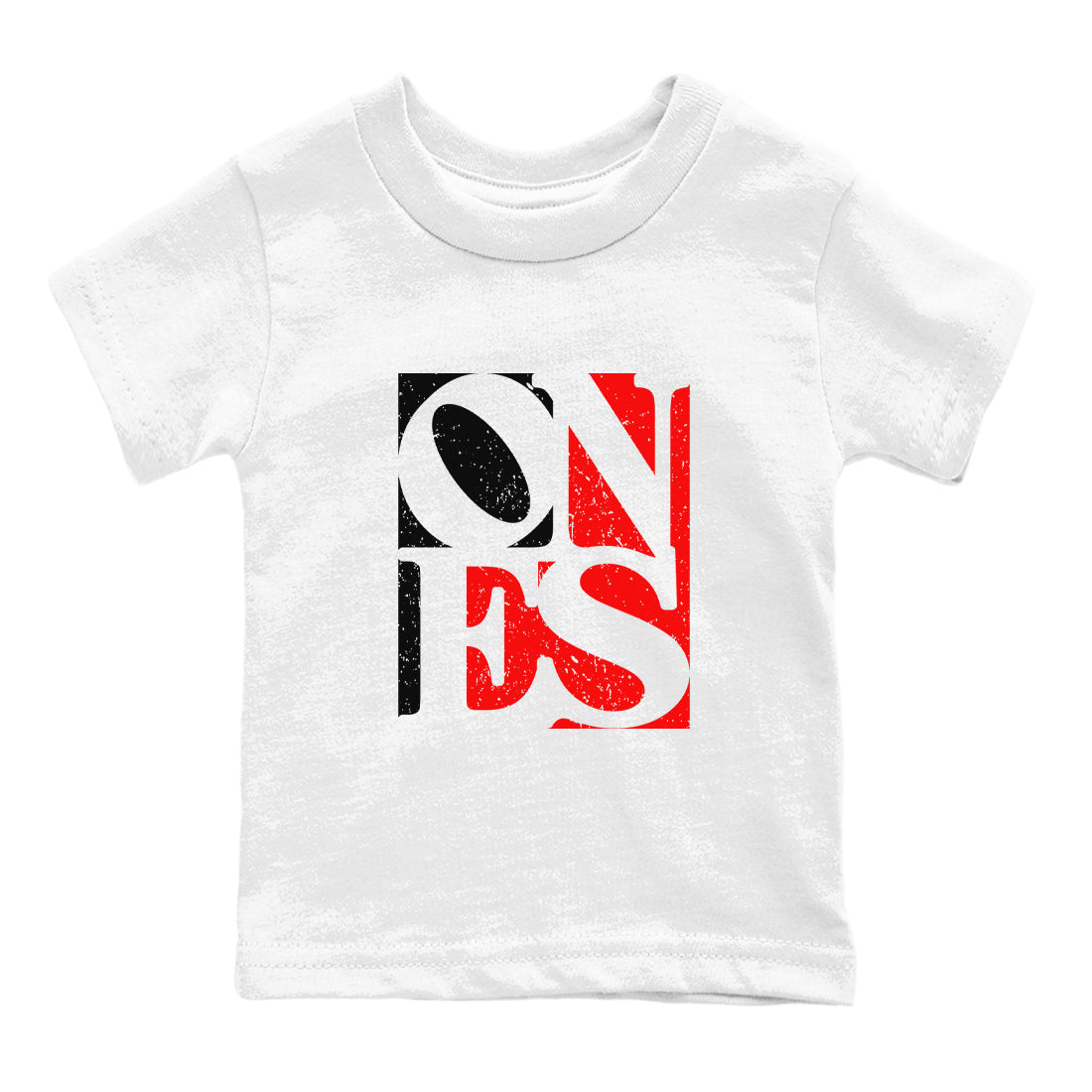 Ones snkmatch Tees Kids - Air Jordan 1 Black Toe Reimagined