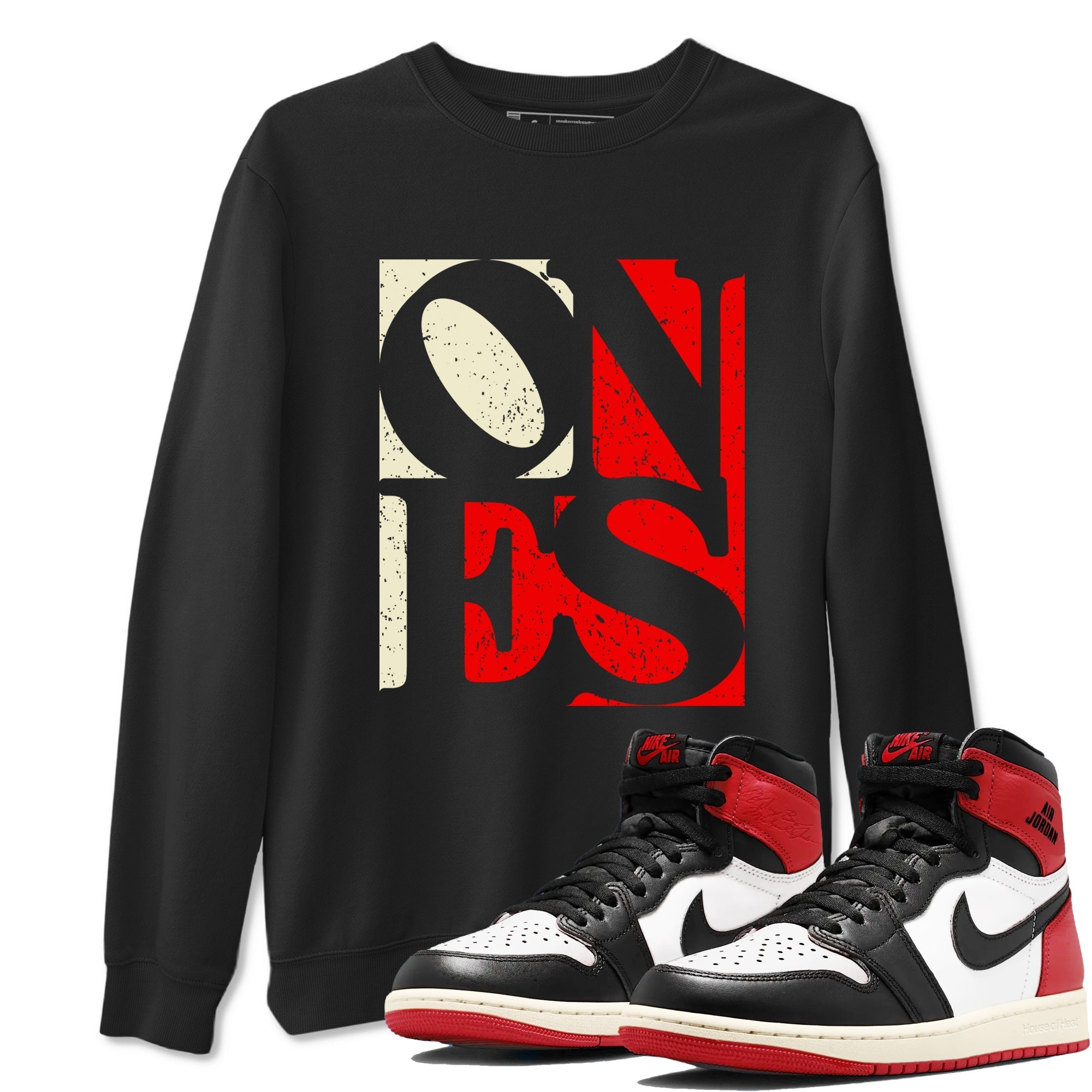 Ones snkmatch Tees - Air Jordan 1 Black Toe Reimagined