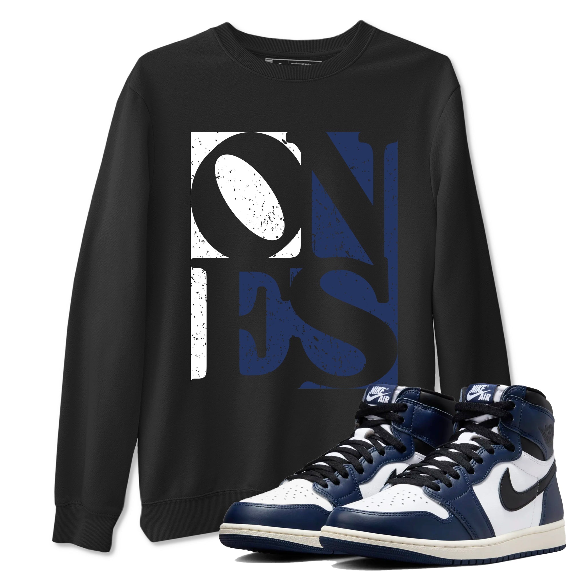Ones snkmatch Tees - Air Jordan 1 Midnight Navy