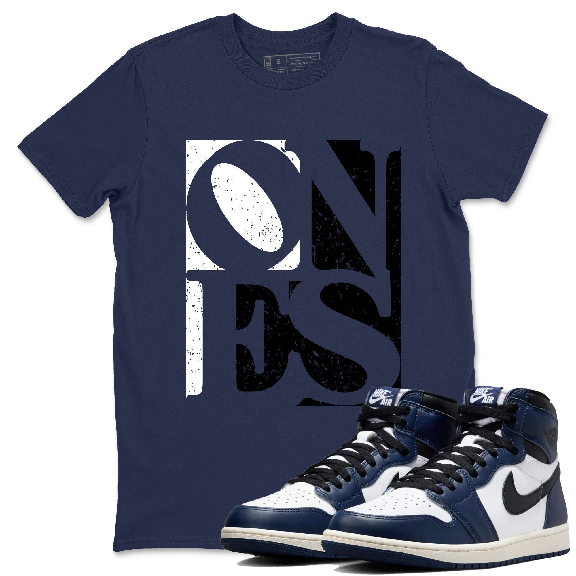 Ones snkmatch Tees - Air Jordan 1 Midnight Navy