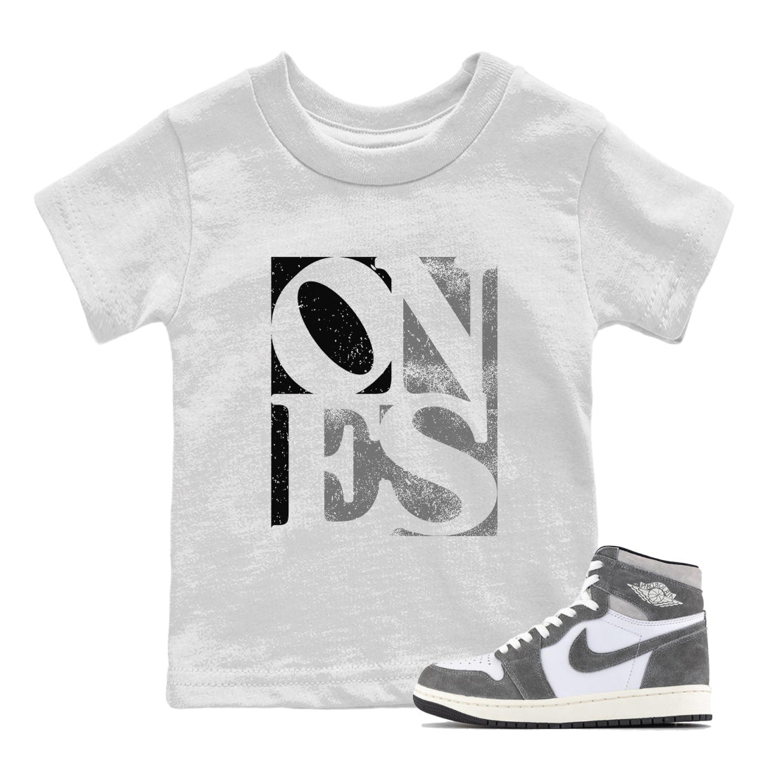 Ones Kids Tops - Air Jordan 1 Washed Heritage