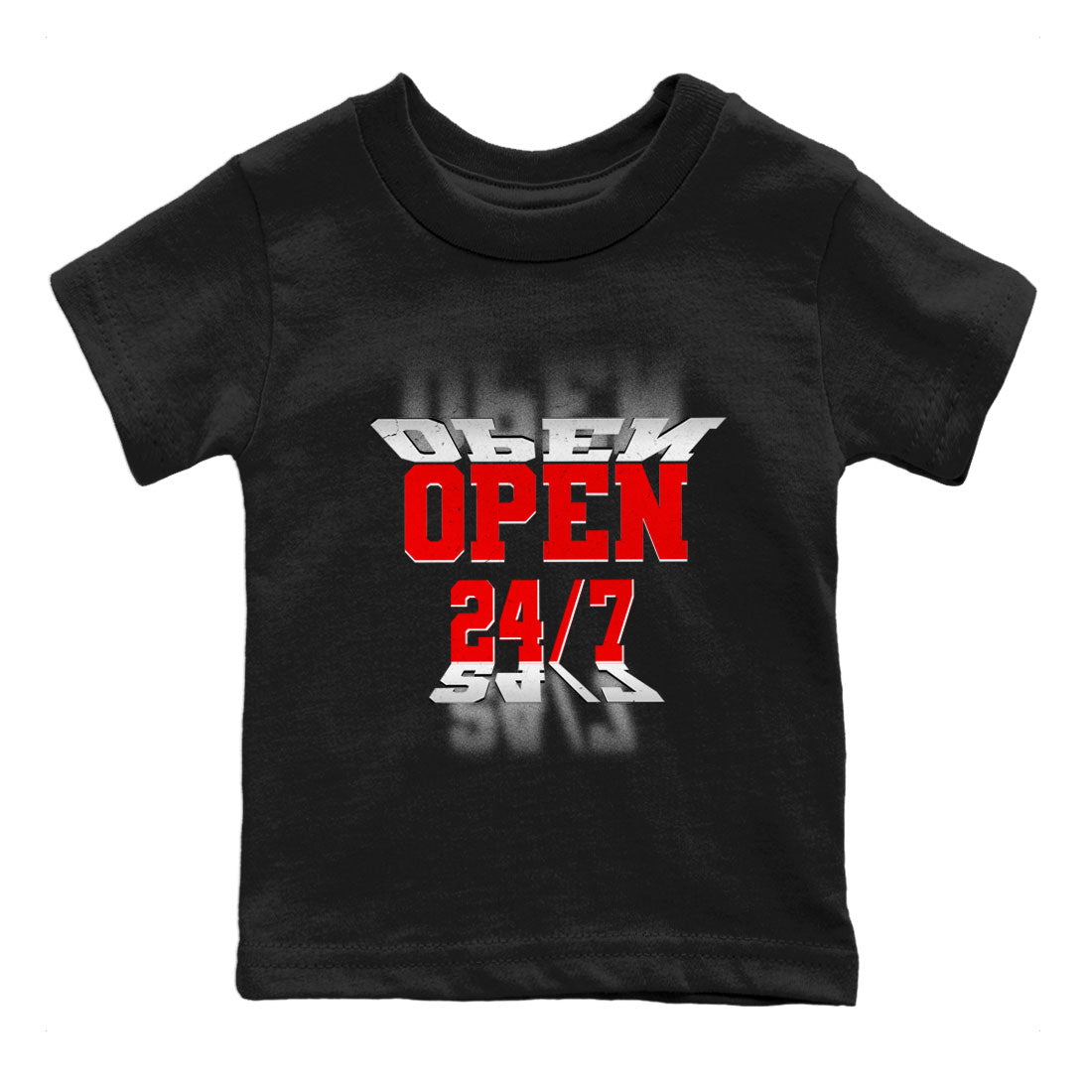 Open 24 7 snkmatch Tee Kids - Air Jordan 1 University Red