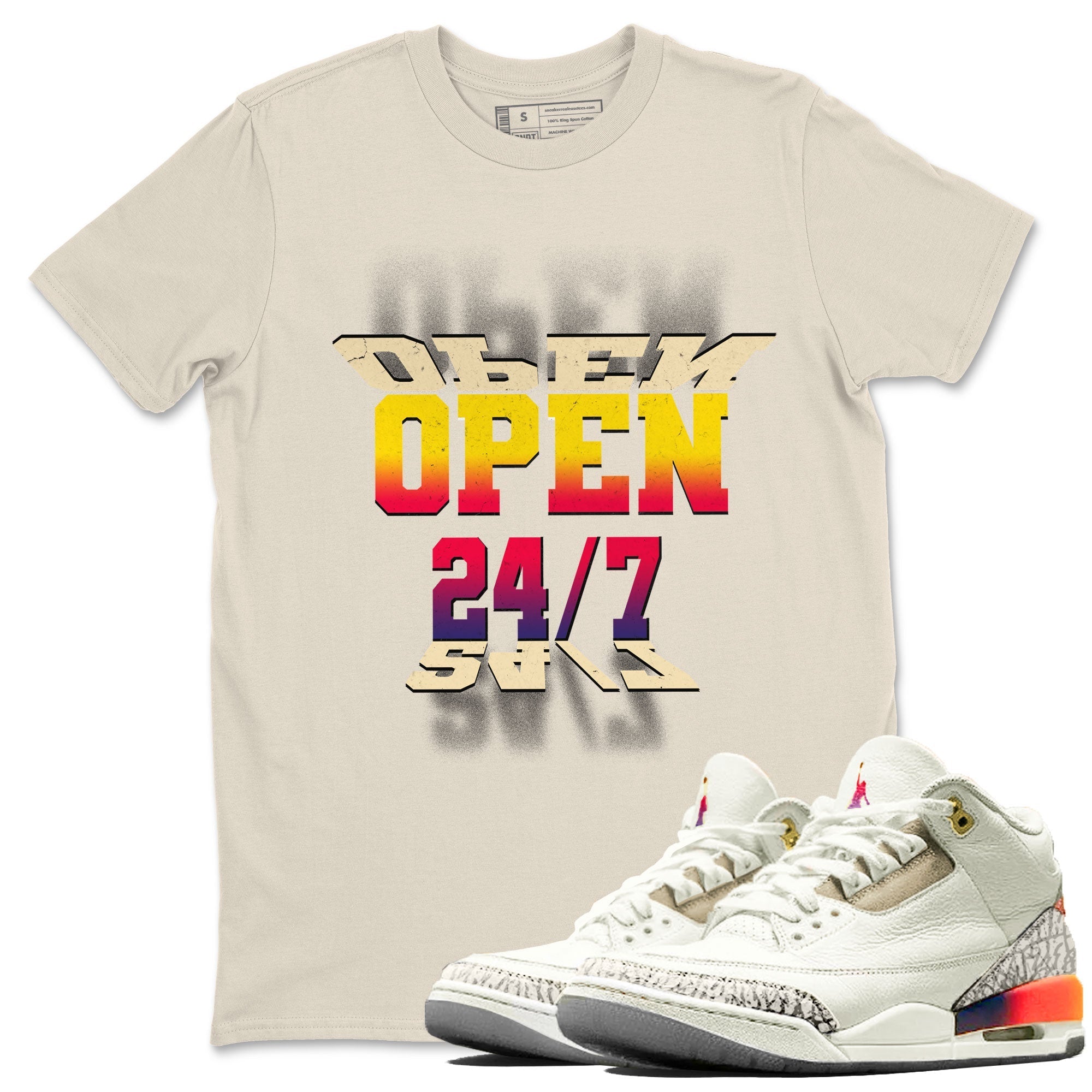 Open 24 7 snkmatch Tee - Air Jordan 3 J Balvin
