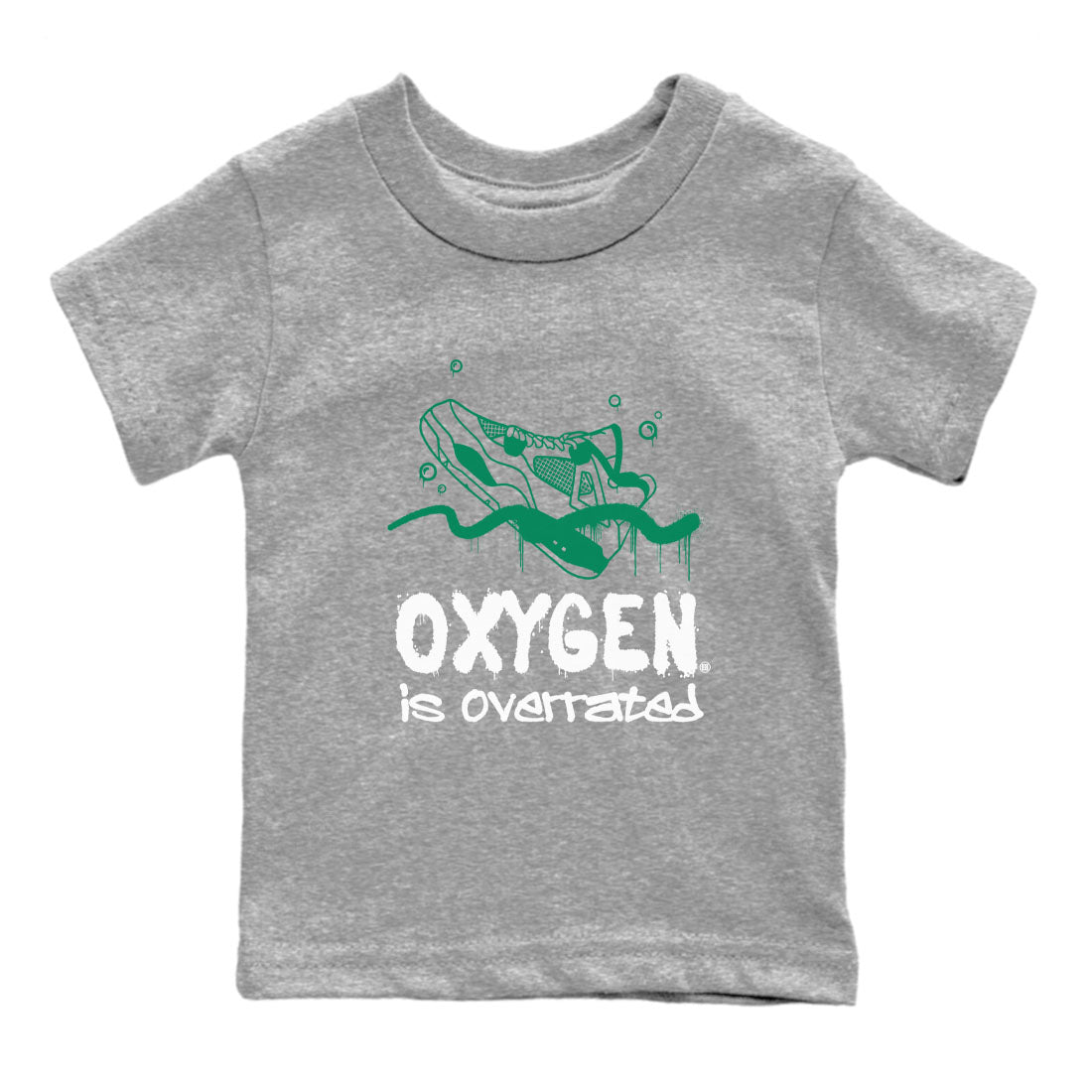 Oxygen Overrated snkmatch Tees Kids - Air Jordan 4 Oxidized Green