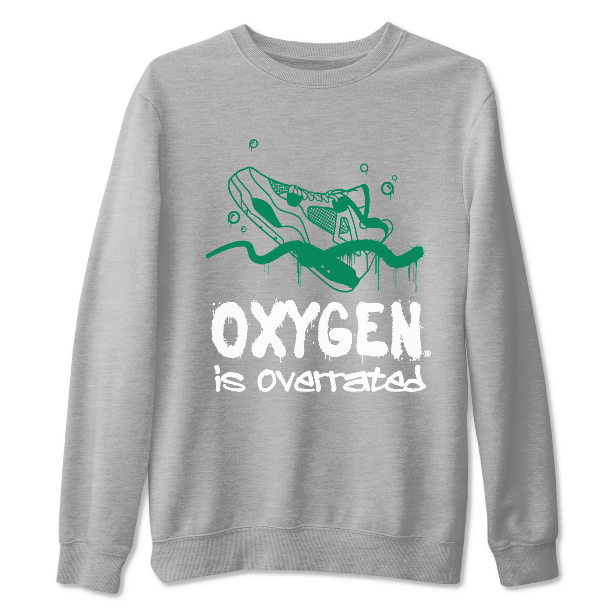 Oxygen Overrated snkmatch Tees - Air Jordan 4 Oxidized Green
