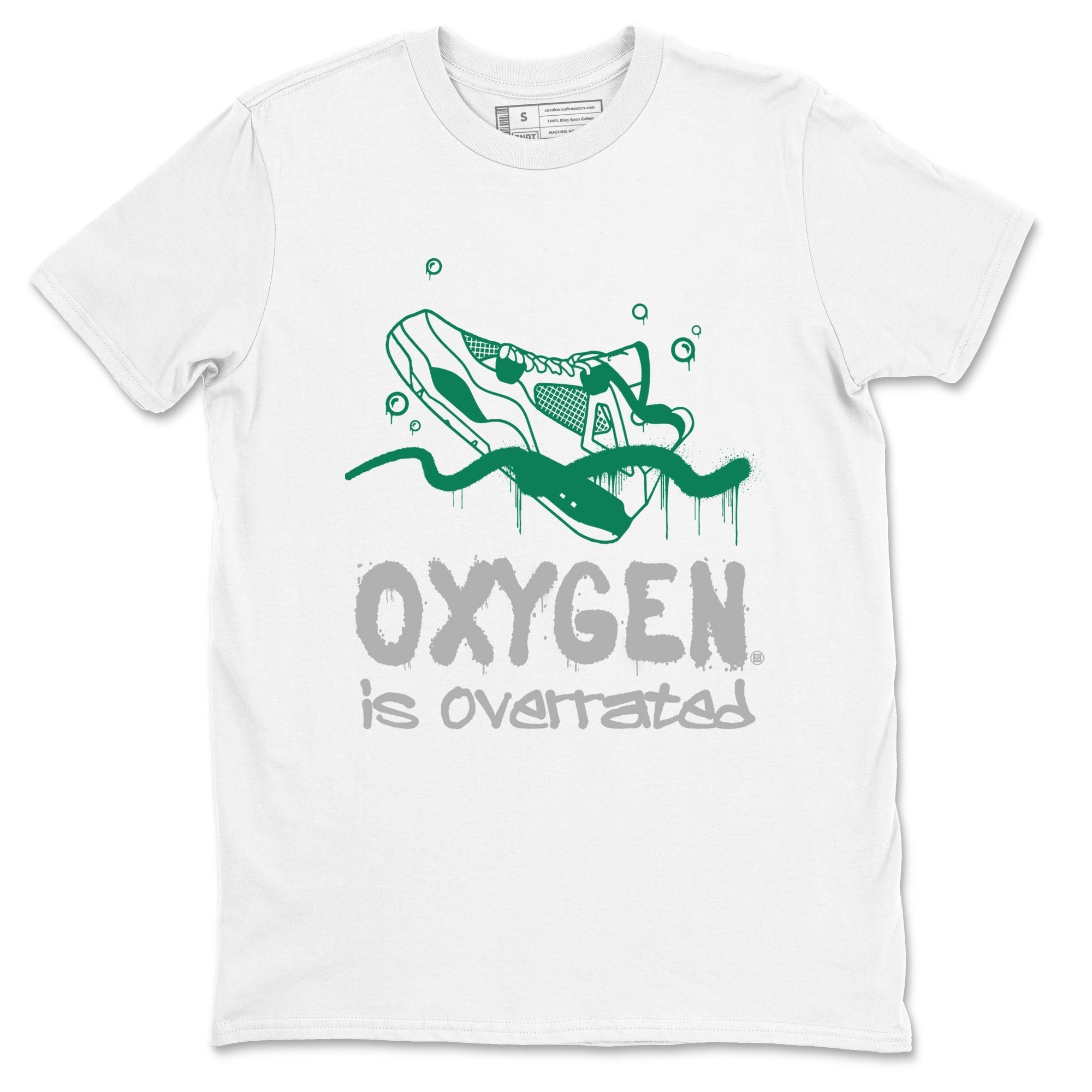 Oxygen Overrated snkmatch Tees - Air Jordan 4 Oxidized Green