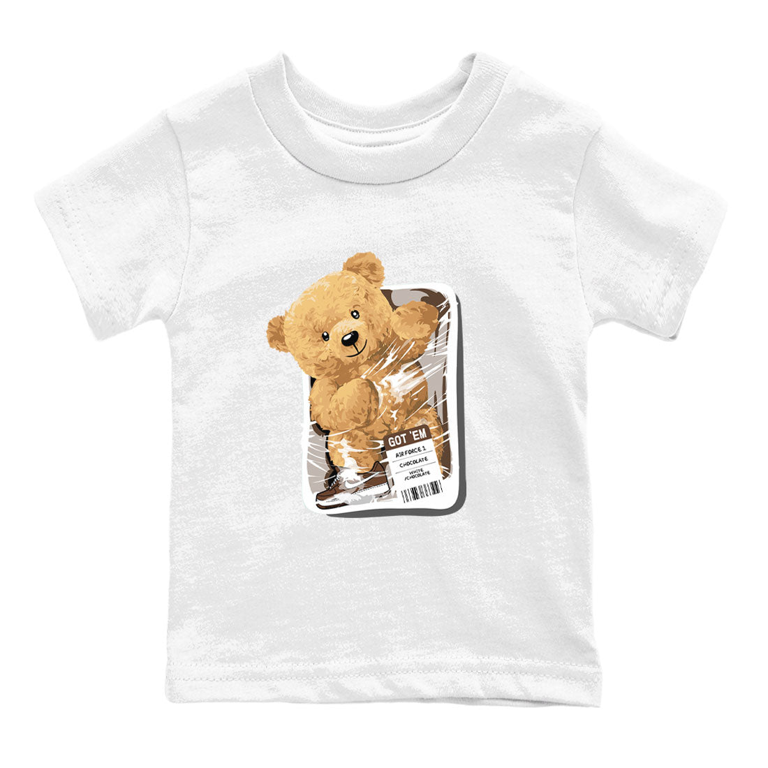 Packaged Bear snkmatch Tee Kids - Air Force 1 Chocolate