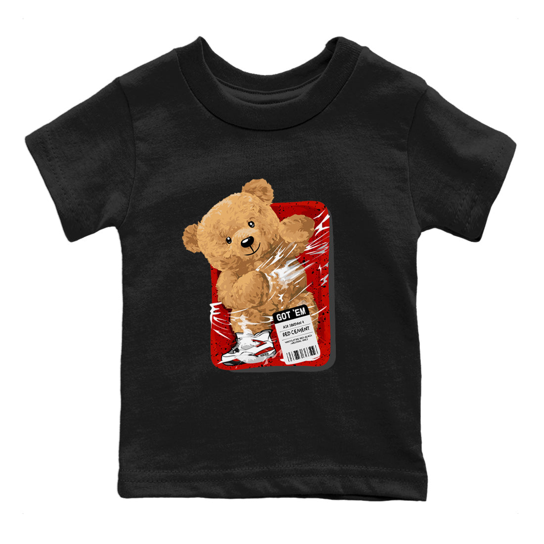 Packaged Bear Kids Tops - Air Jordan 4 Red Cement