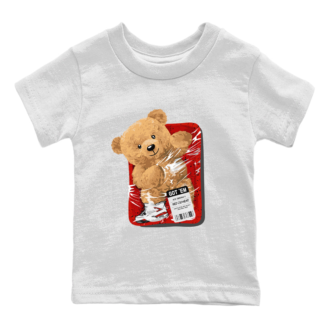 Packaged Bear Kids Tops - Air Jordan 4 Red Cement