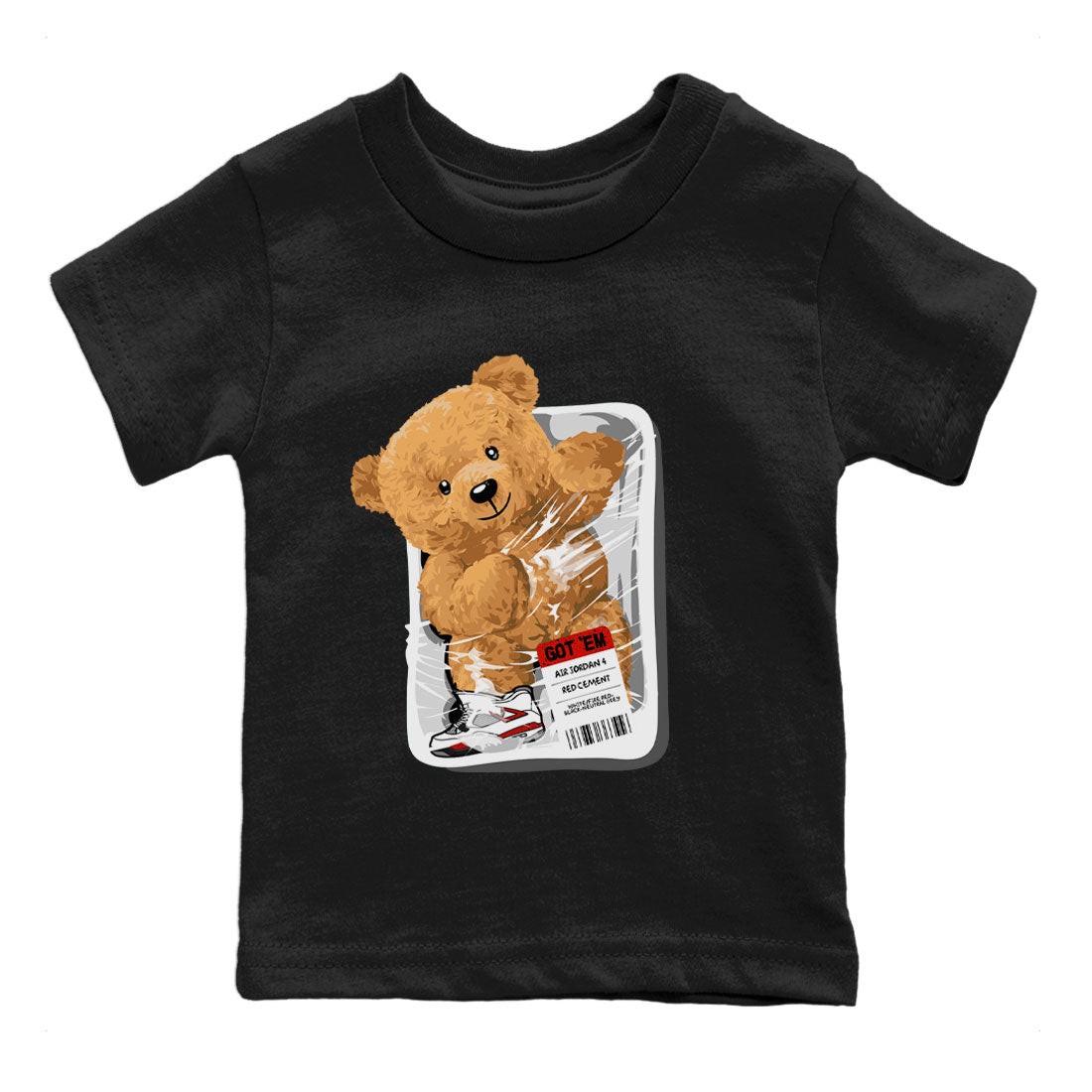 Packaged Bear Kids Tops - Air Jordan 4 Red Cement