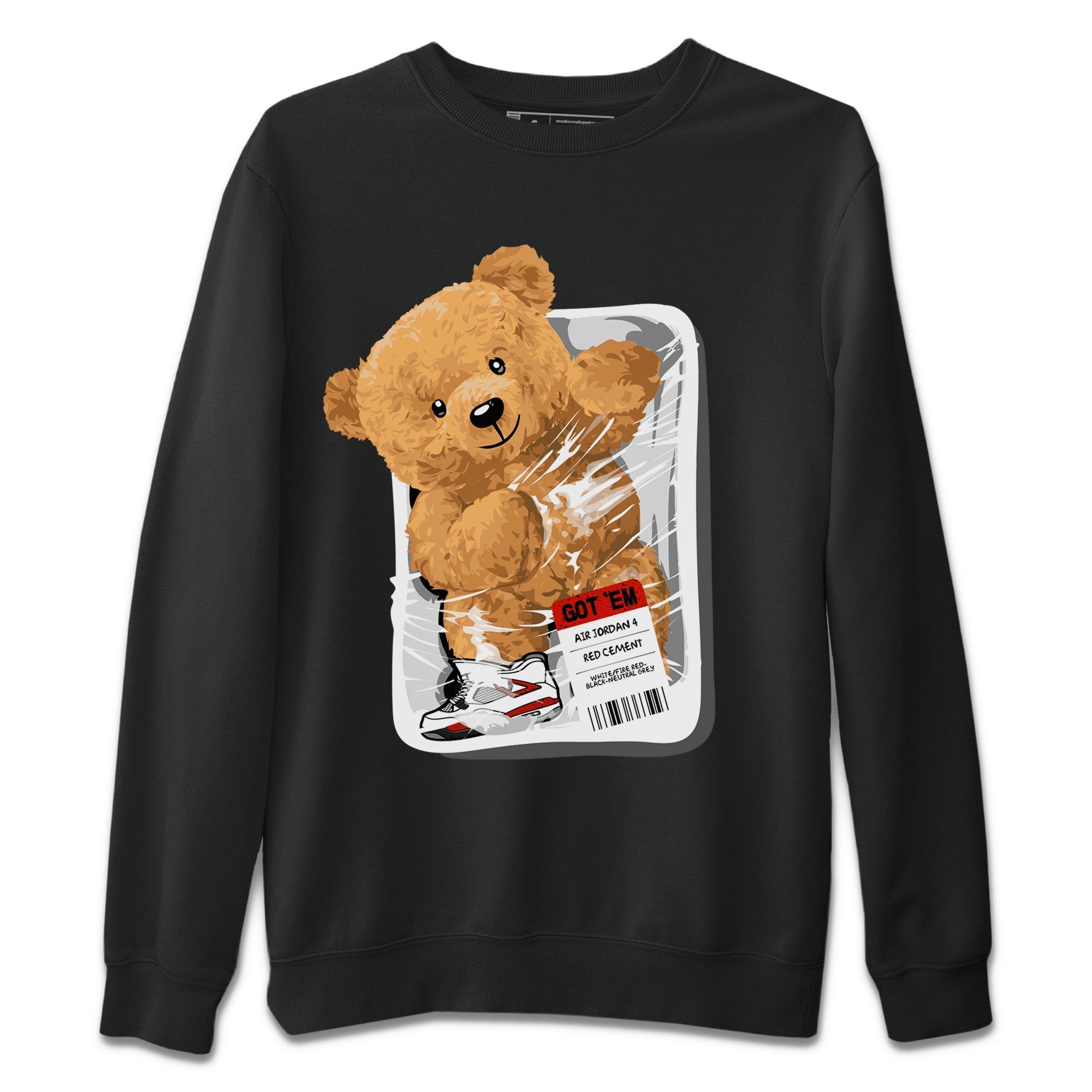 Packaged Bear Unisex Tops - Air Jordan 4 Red Cement