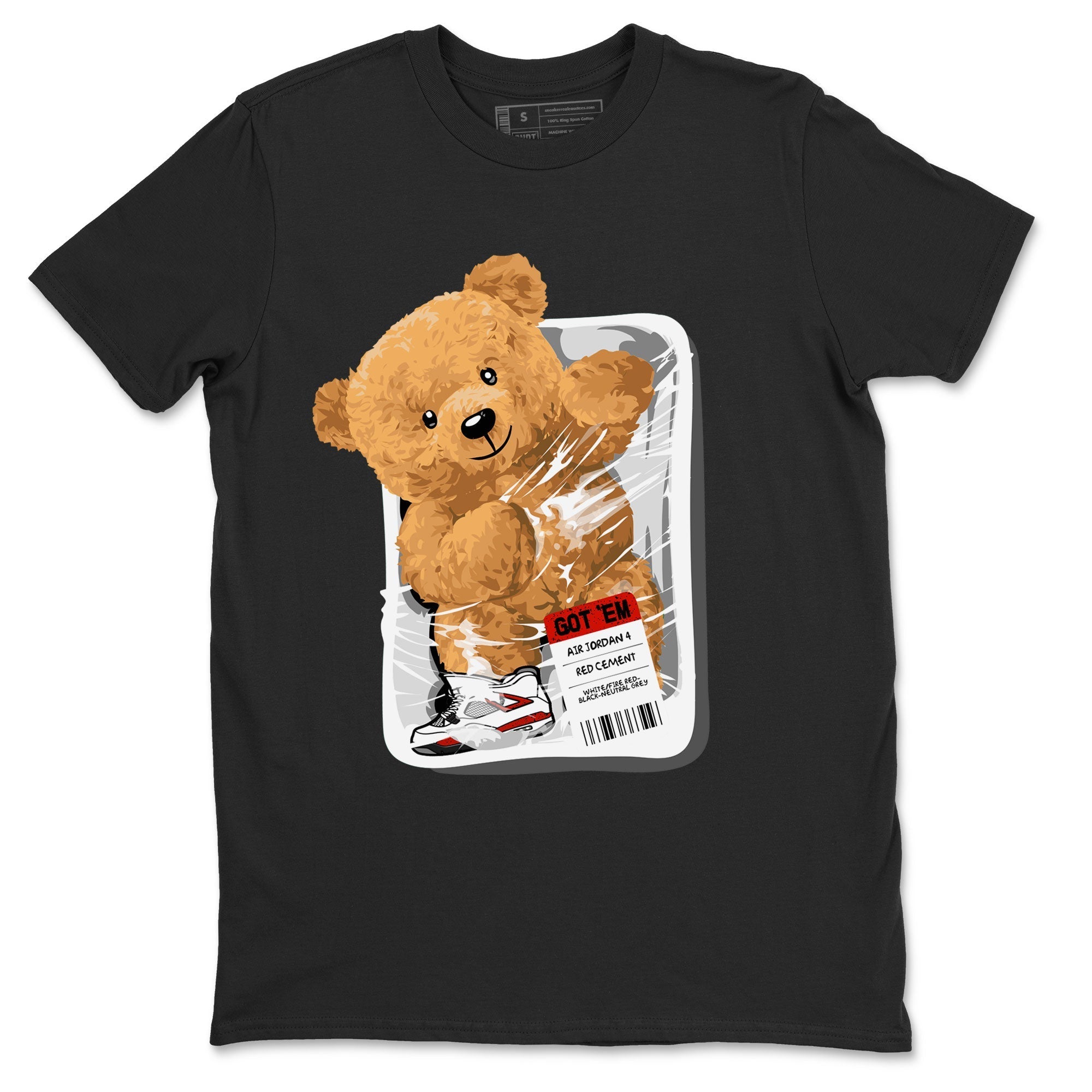 Packaged Bear Unisex Tops - Air Jordan 4 Red Cement
