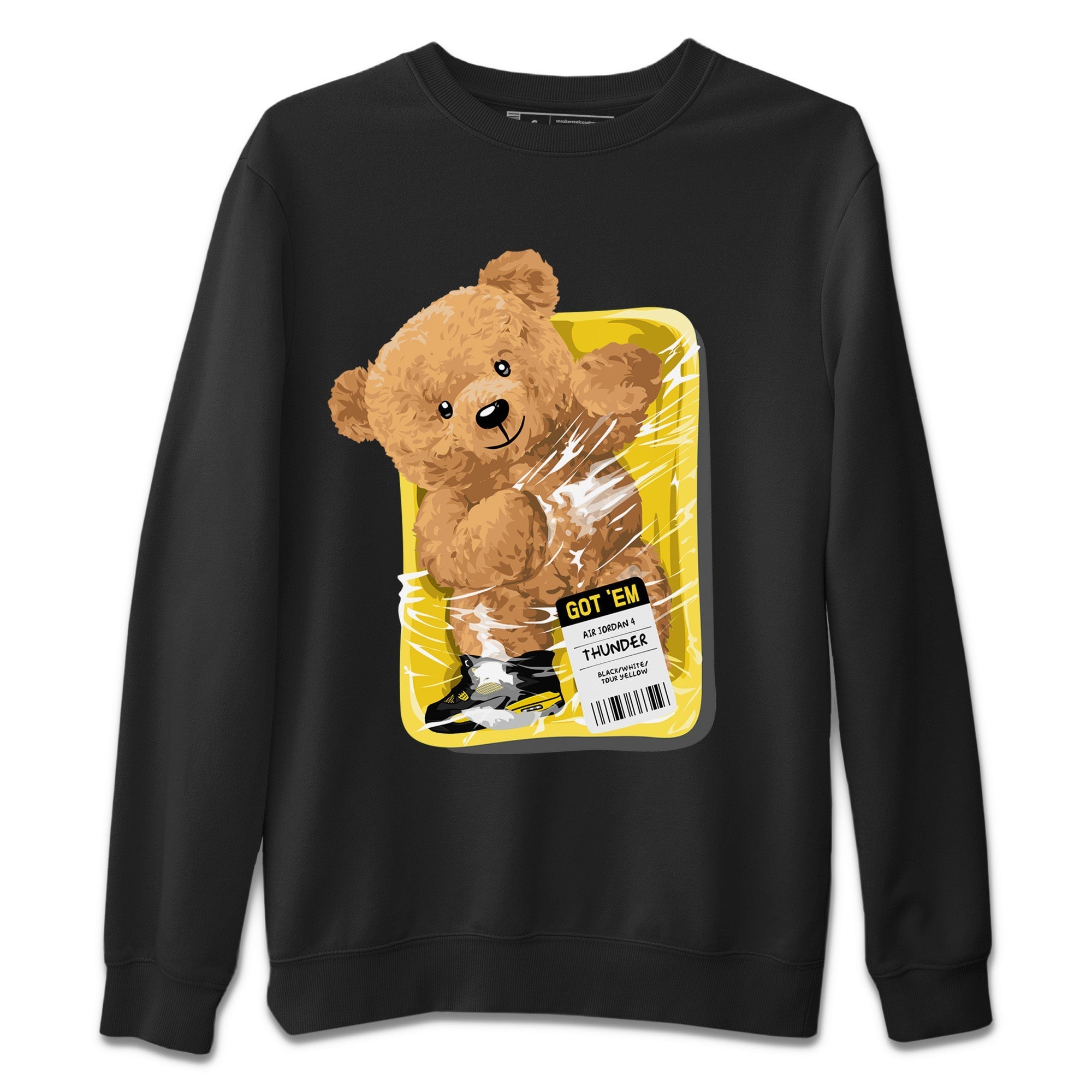 Packaged Bear Unisex Tops - Air Jordan 4 Thunder