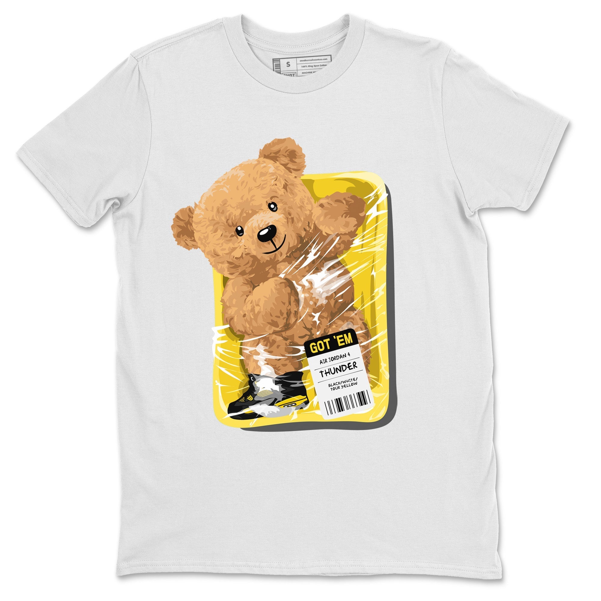 Packaged Bear Unisex Tops - Air Jordan 4 Thunder