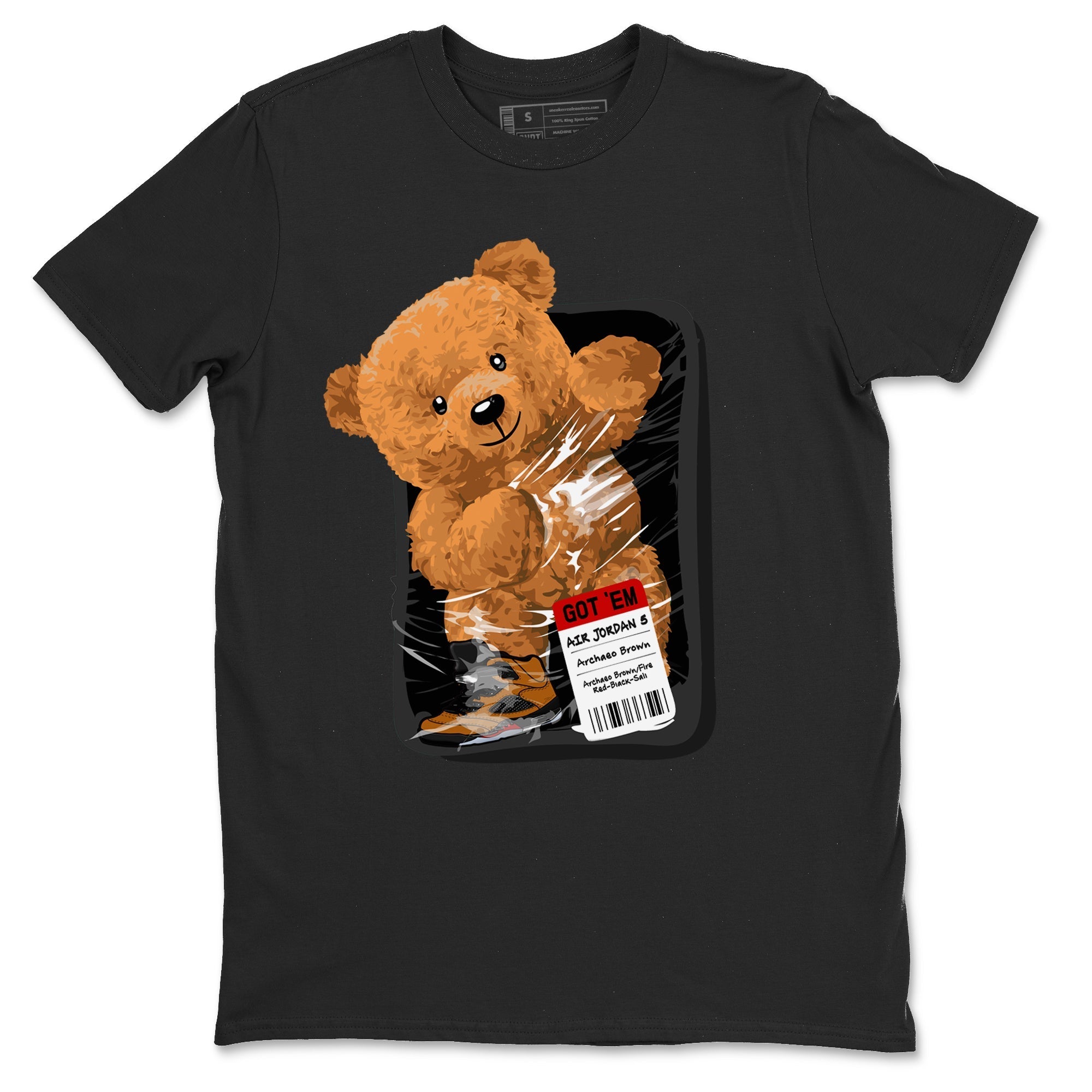Packaged Bear snkmatch Tees - Air Jordan 5 Archaeo Brown